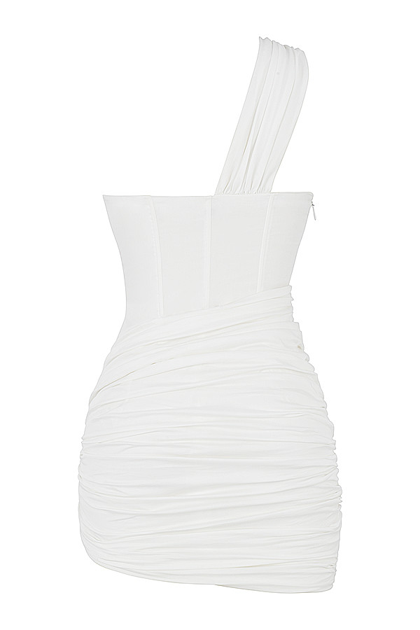 Clementine White Cut Out Mini Dress - luluinthesky
