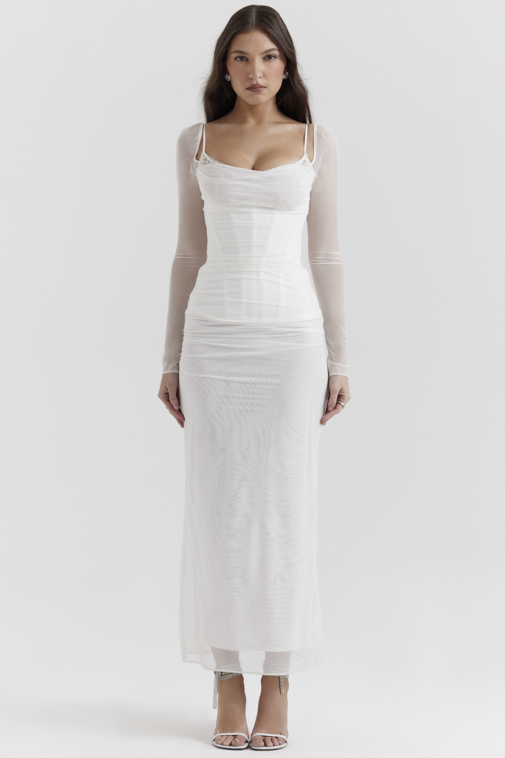 Katarina White Maxi Dress - luluinthesky