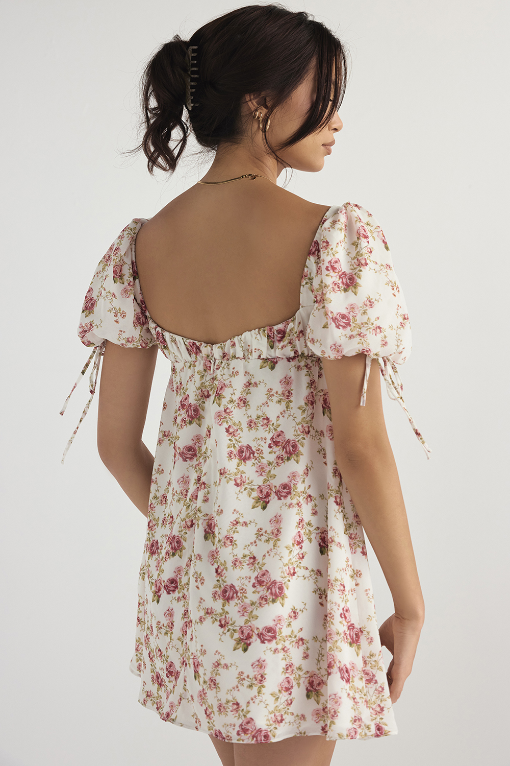 Princess Rose Print Mini Dress - SALE - luluinthesky