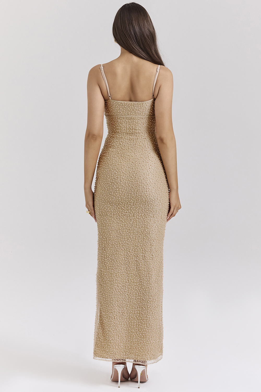 Calla Seapearl Embellished Maxi Dress - luluinthesky