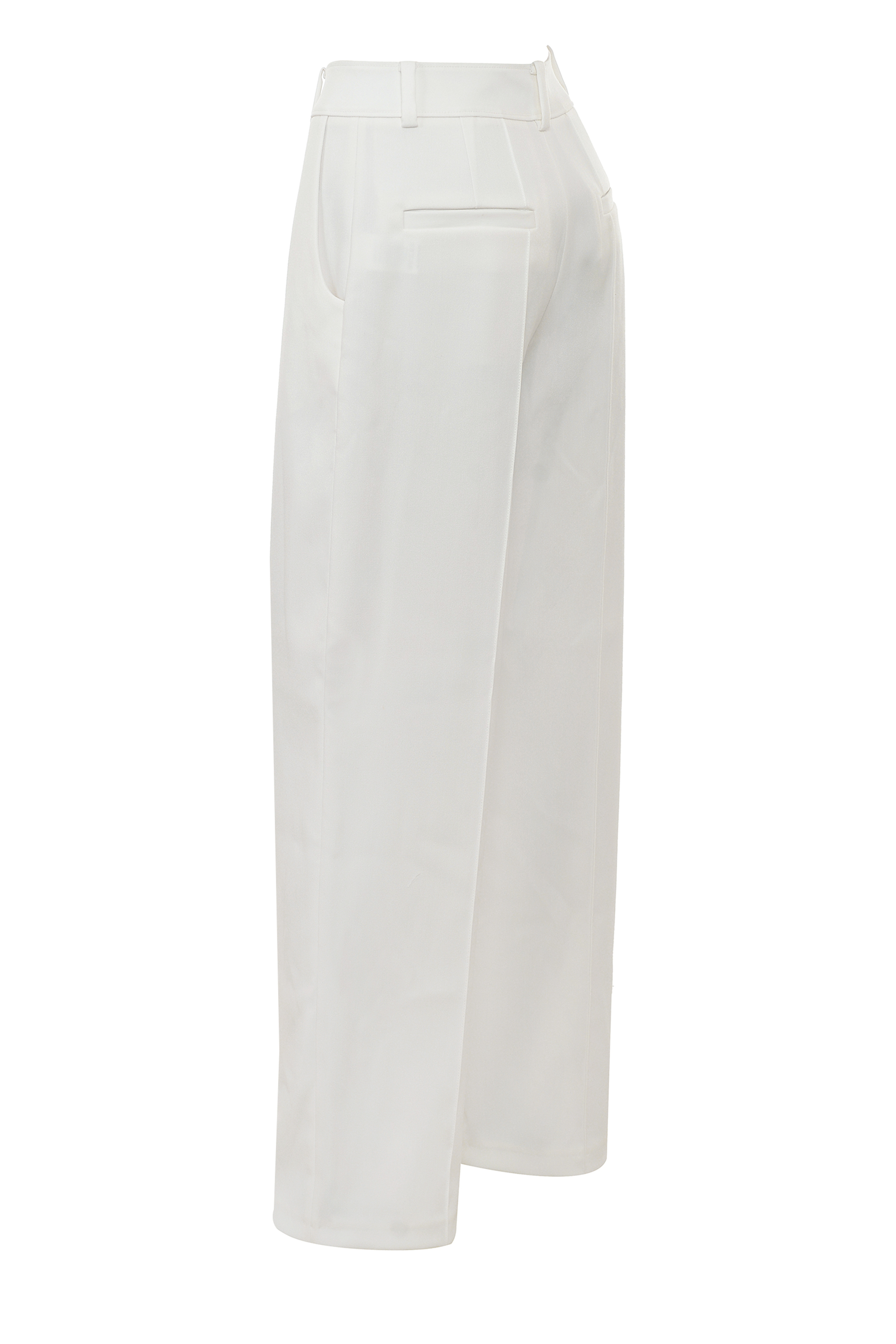 Hayden White Wide Leg High Waist Tailored Trousers - luluinthesky