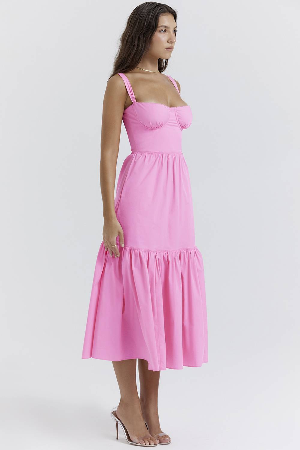 Elia French Pink Midi Sundress - luluinthesky