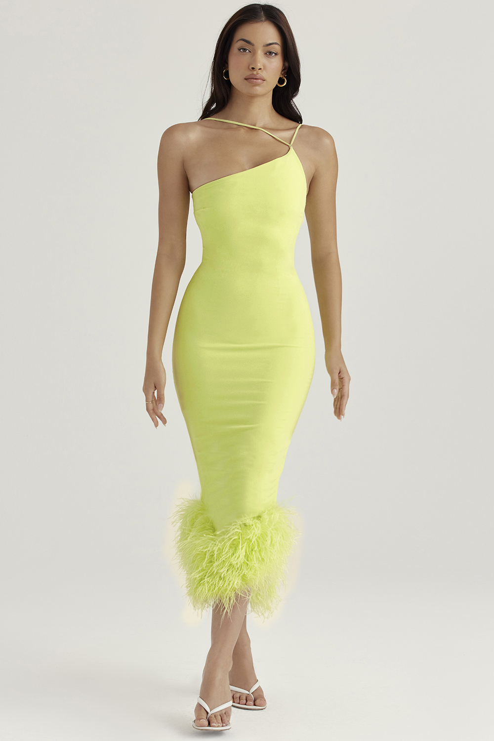 Alessia Lime Midi Dress - luluinthesky