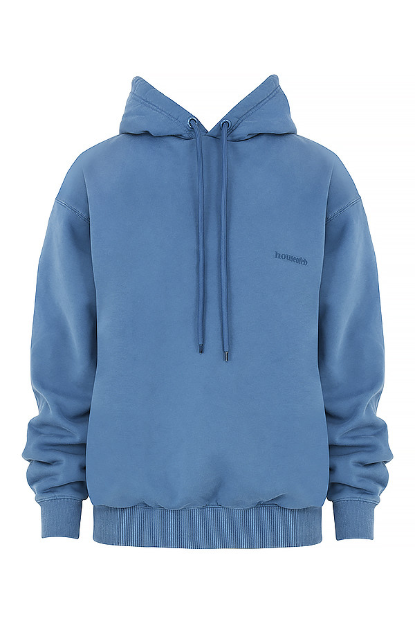 Halo Azure Cotton Fleece-Back Oversized Hoodie - luluinthesky