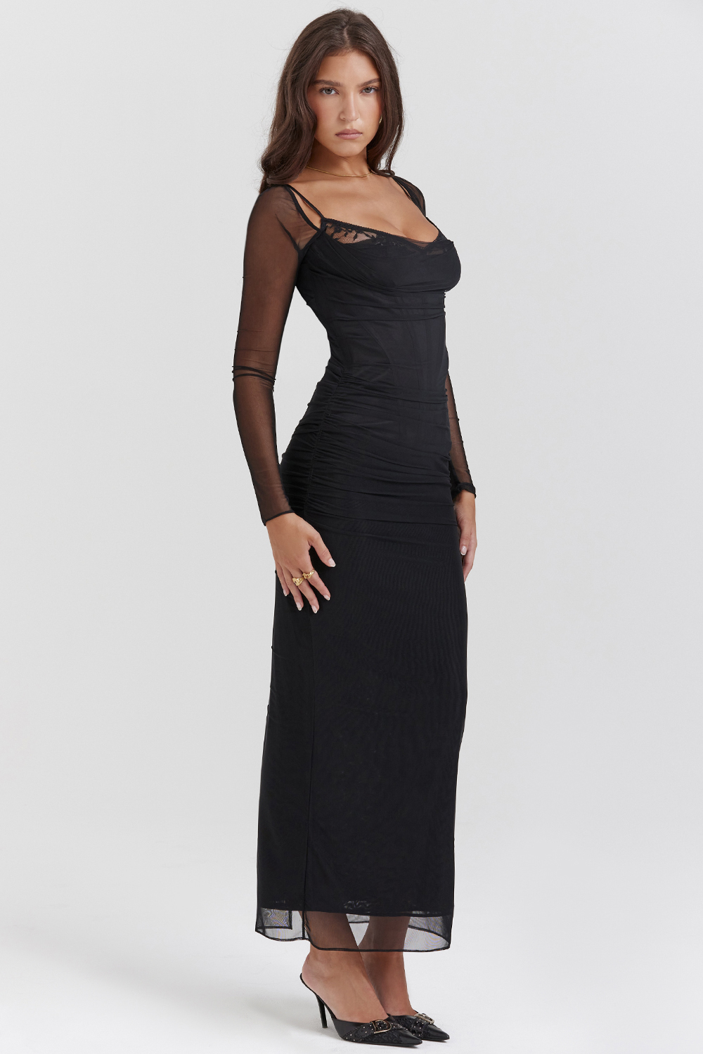 Katarina Black Maxi Dress - luluinthesky