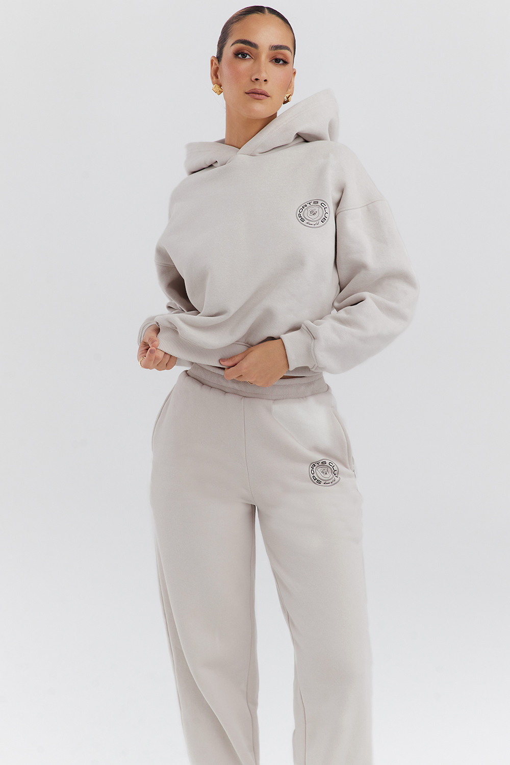 Muse Cloud Cotton Fleece-Back Hoodie - luluinthesky