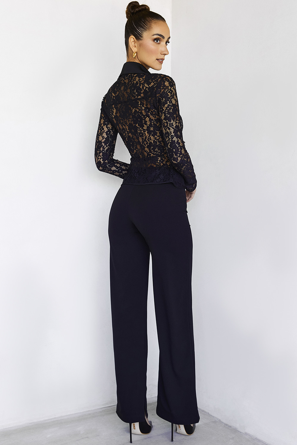 HavenMistress Rocks  Black Wide Leg Trousers - SALE - luluinthesky