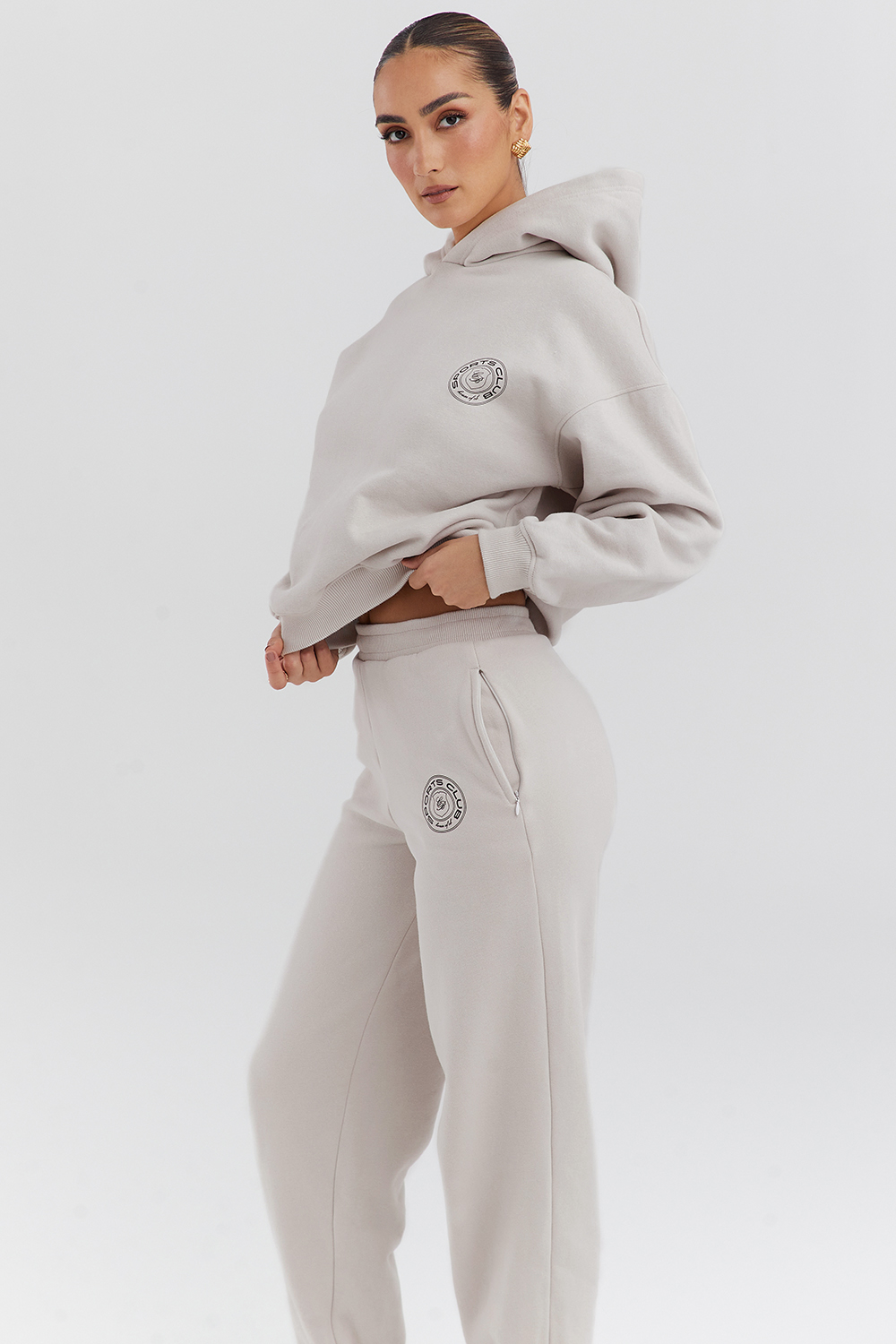 Muse Cloud Cotton Fleece-Back Hoodie - luluinthesky