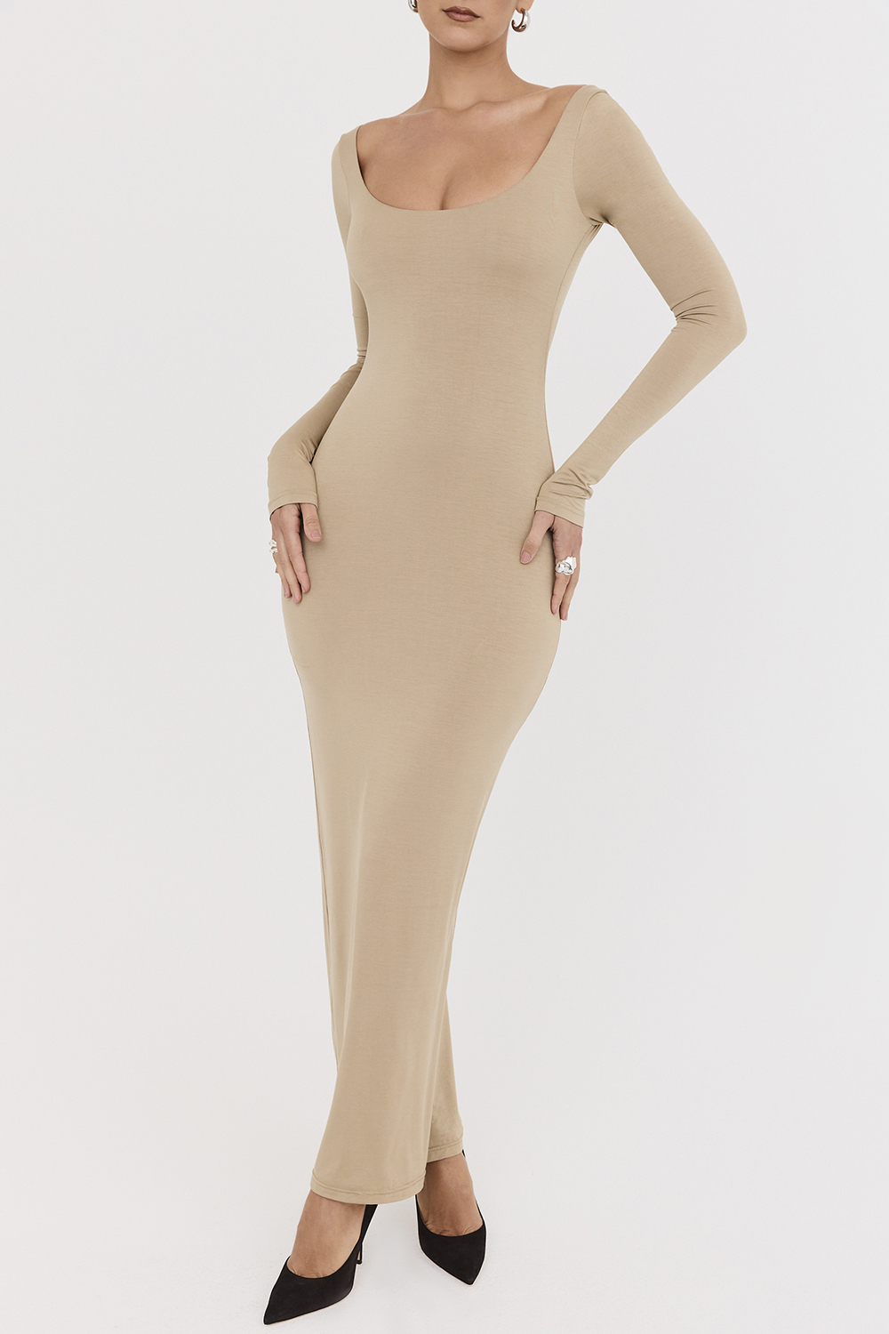 Mistress Rocks Camel Open Back Maxi Dress - SALE - luluinthesky