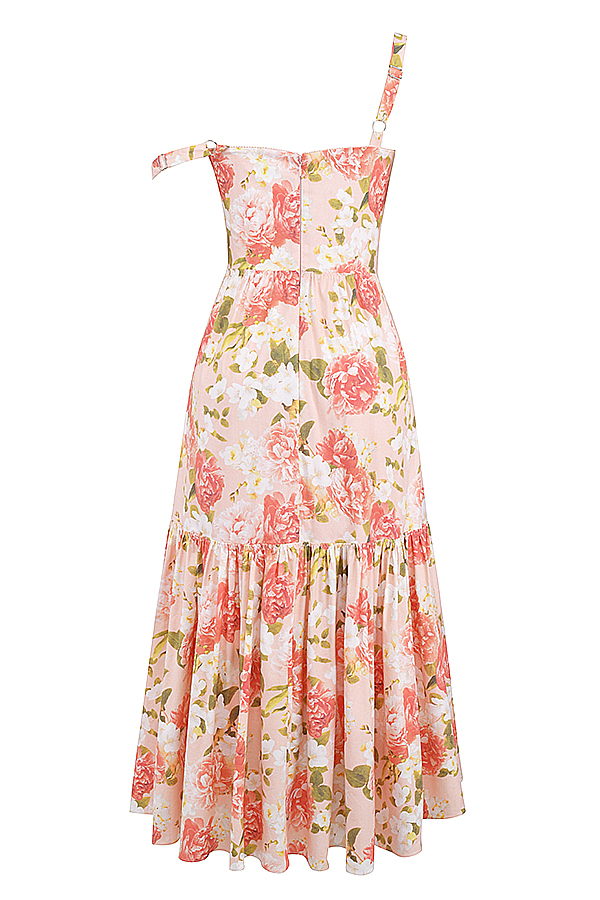 Elia Pink Peony Print Cotton Midi Sundress - luluinthesky