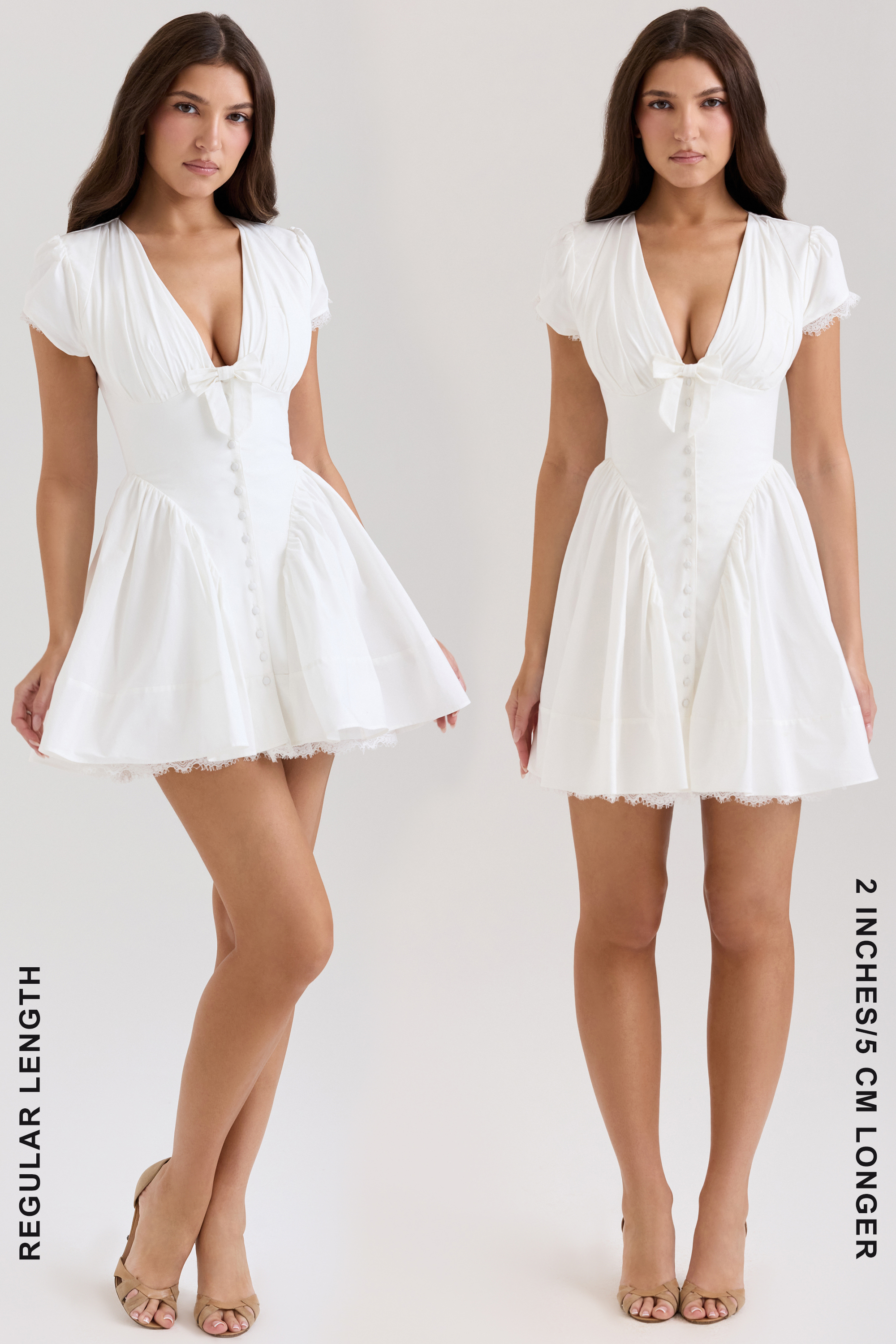 Emiliana White Stretch Cotton Mini Dress - luluinthesky