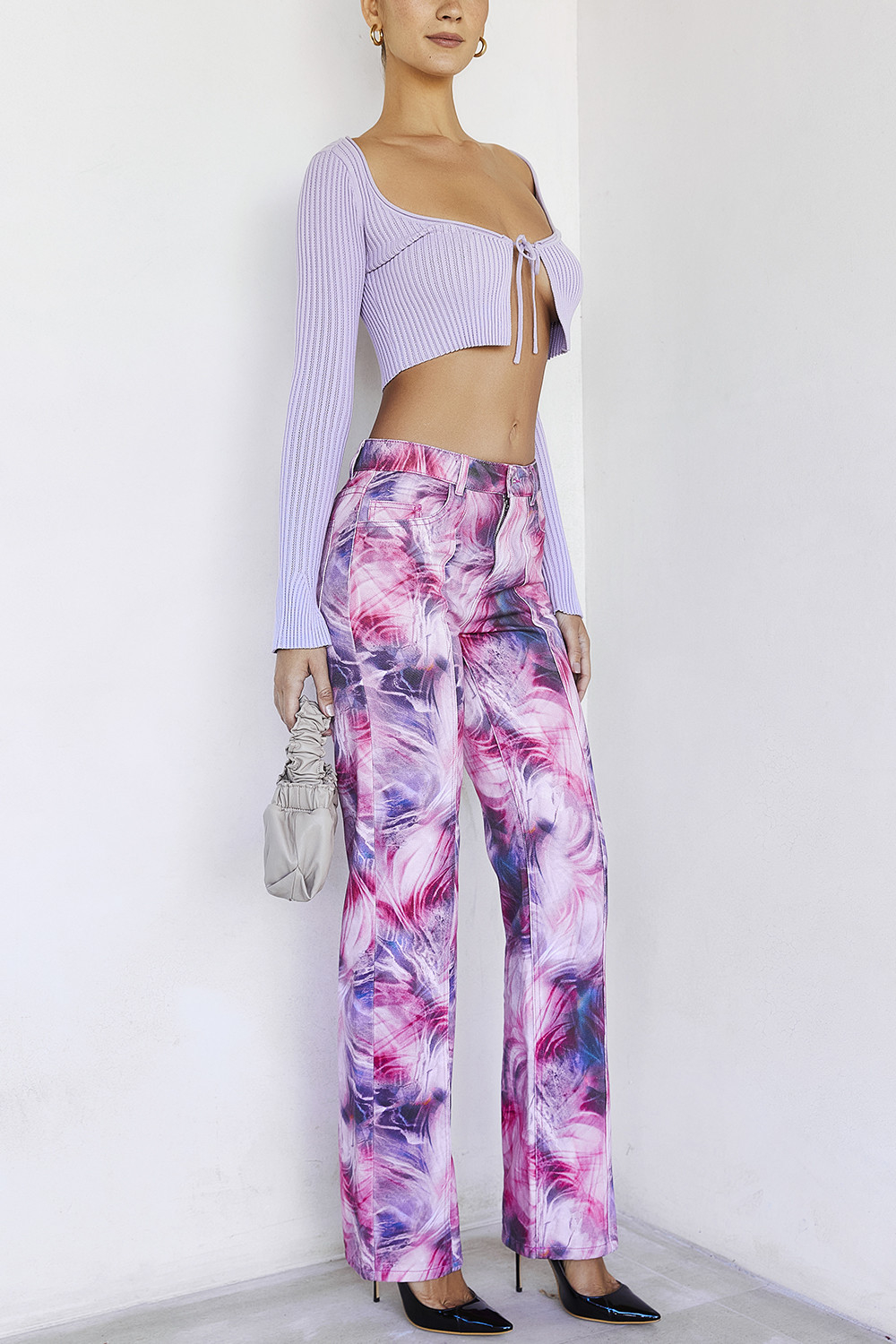InfinityMistress Rocks  Pink Print Jeans - SALE - luluinthesky