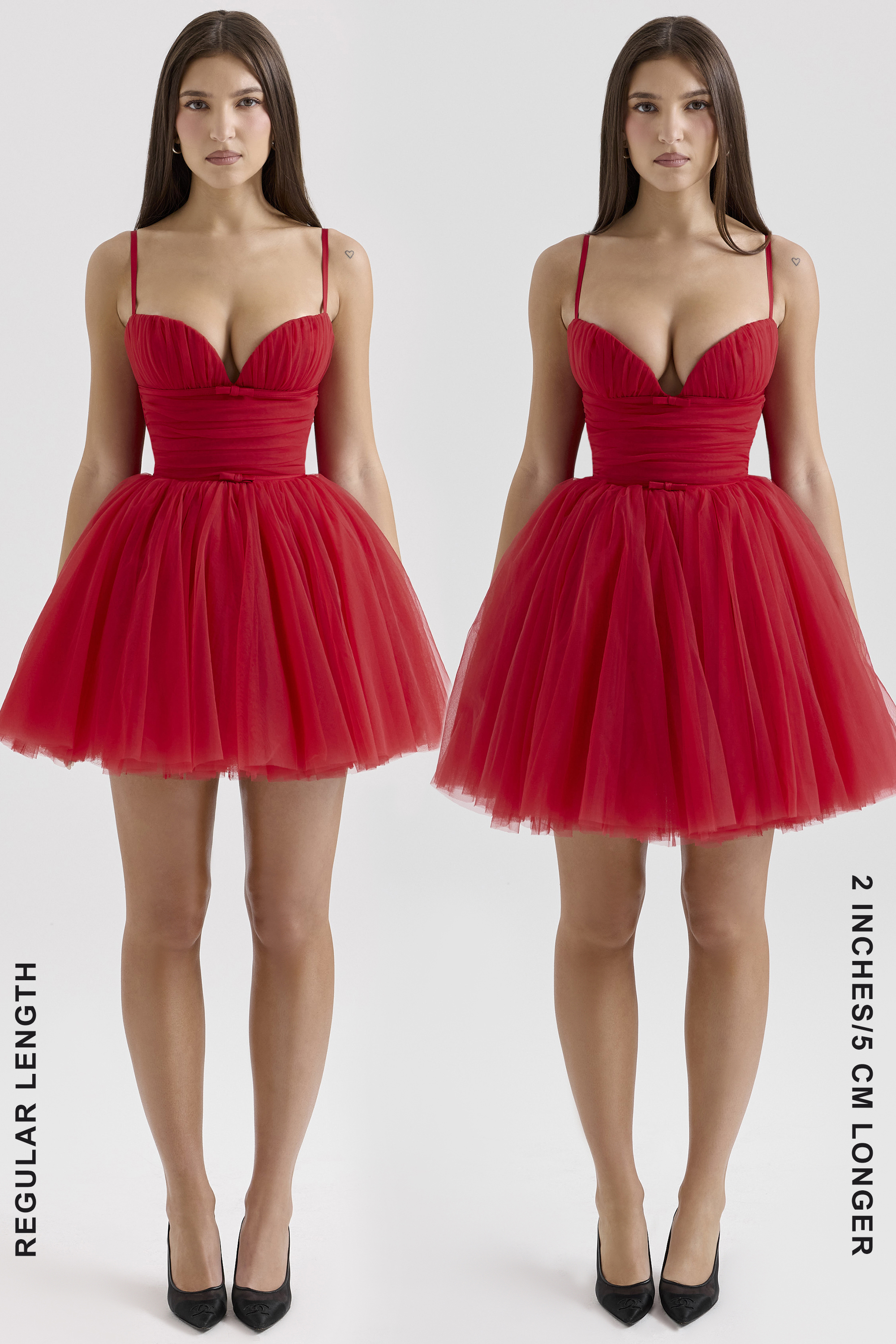 Princess Holly Red Tulle Mini Dress - luluinthesky
