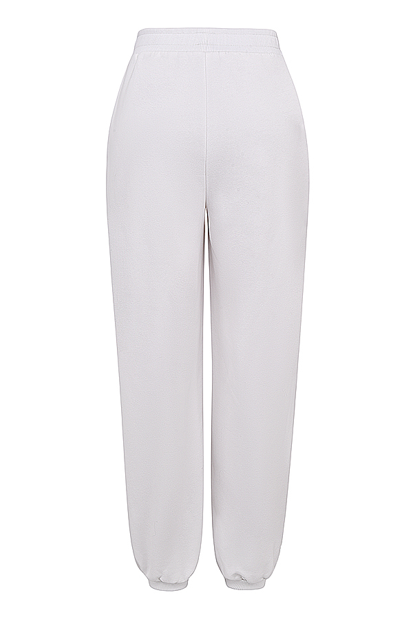 Coast White Fleece Back Jogging Trousers - luluinthesky