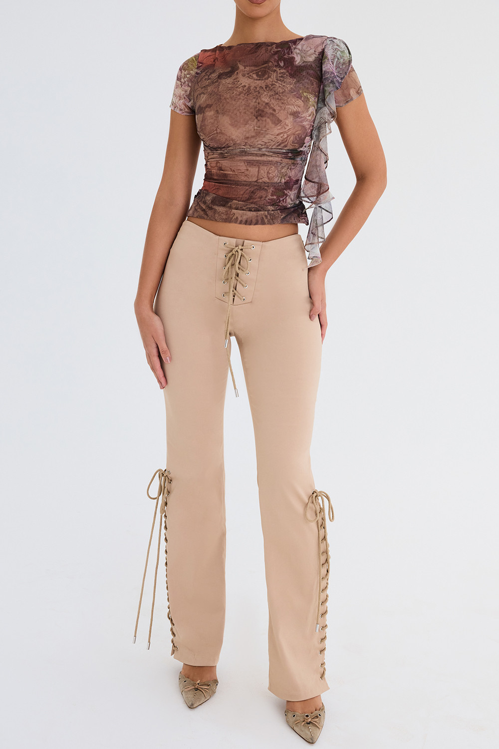 Mistress Rocks Hemp Lace Up Trousers - SALE - luluinthesky