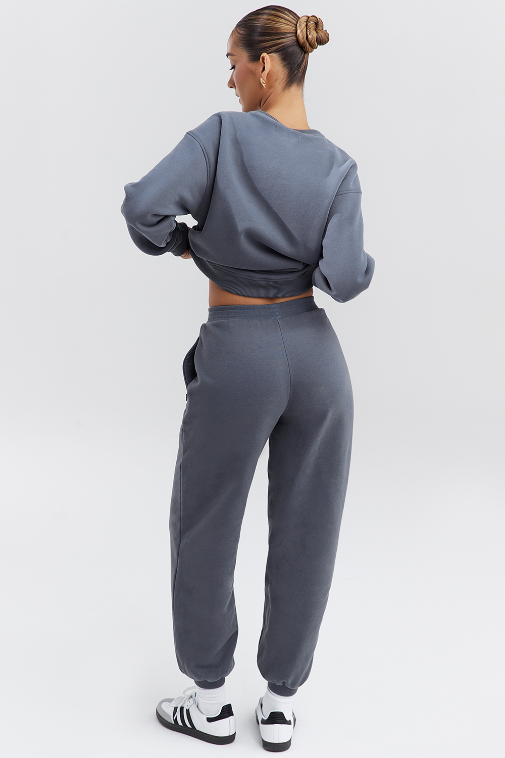 Coast Slate Fleece Back Jogging Trousers - luluinthesky