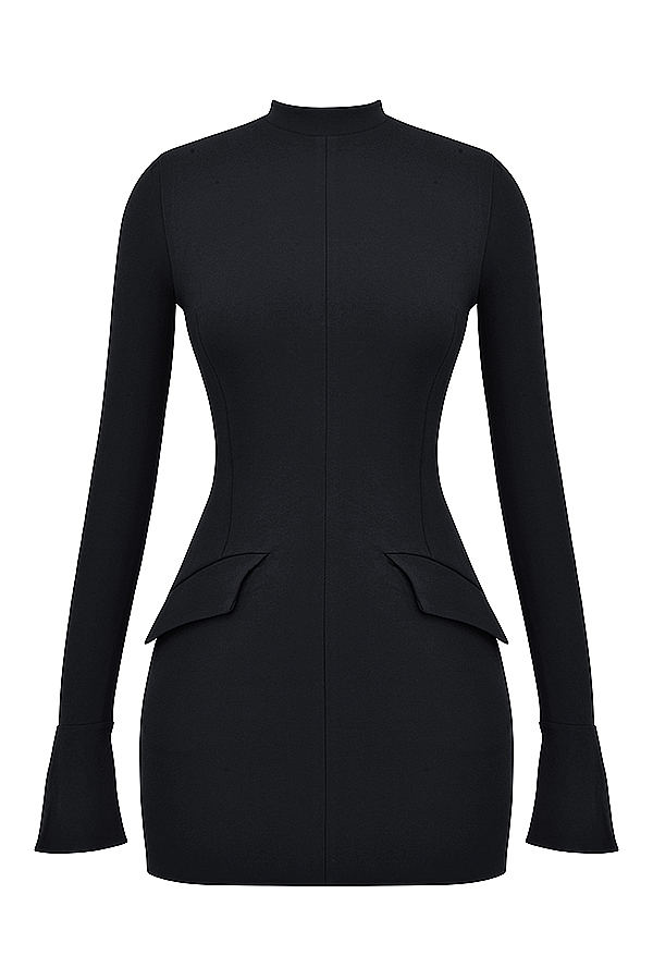 Mahalia Black Mini Dress - luluinthesky