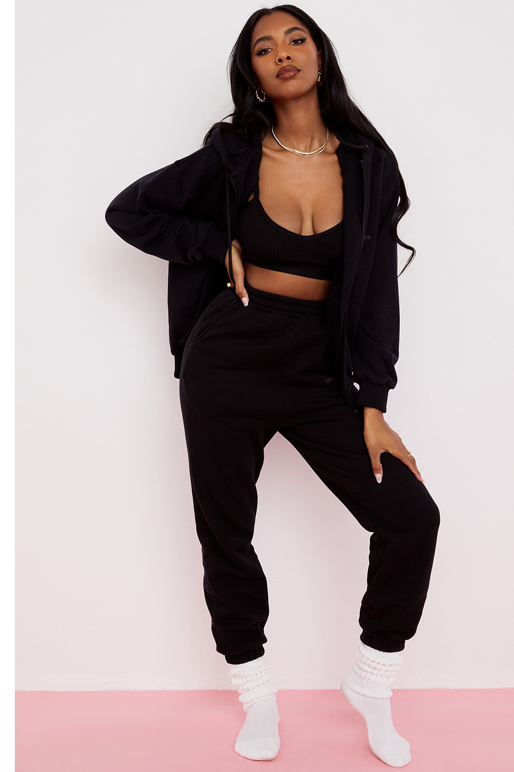 Sky Ink Fleece Back Jogging Trouser - luluinthesky