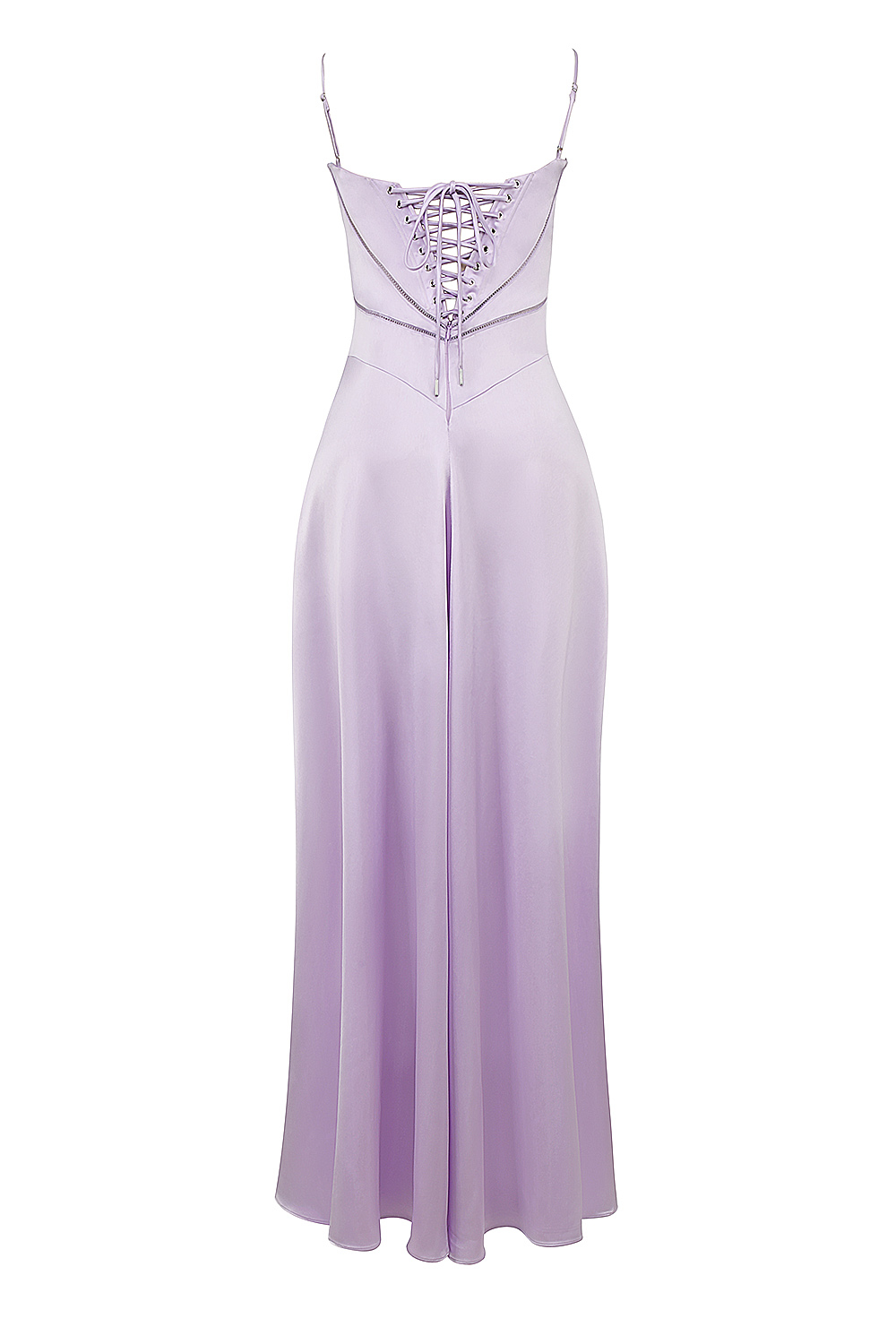 Anabella Orchid Lace Up Maxi Dress - luluinthesky