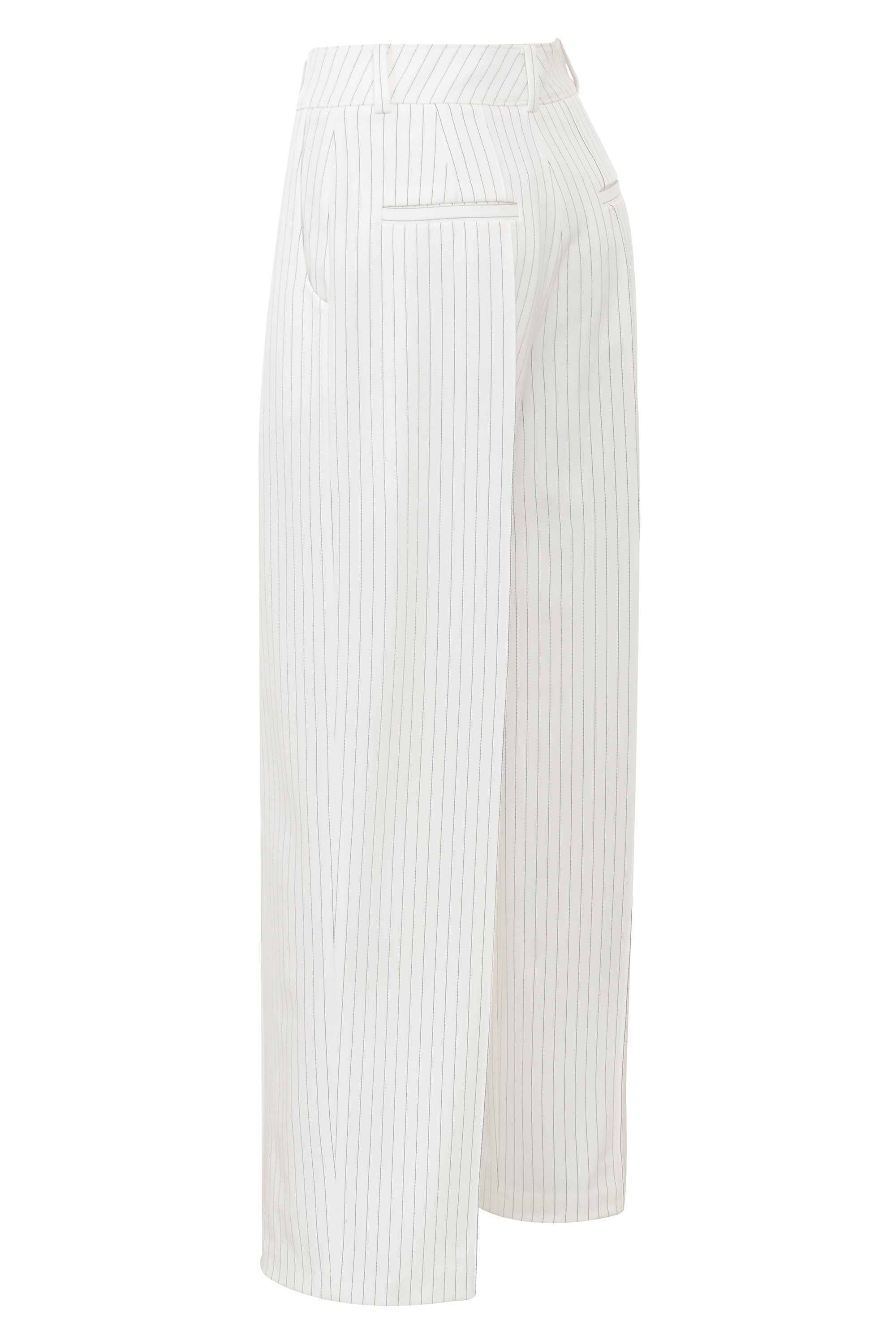 Hayden White Pinstripe High Waist Tailored Trousers - luluinthesky