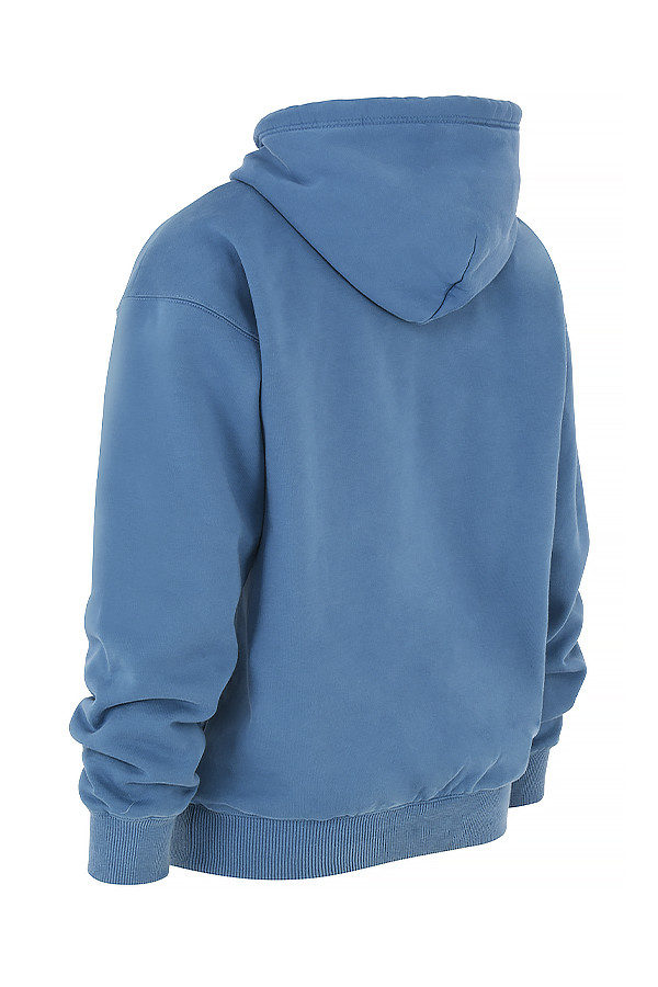Halo Azure Cotton Fleece-Back Oversized Hoodie - luluinthesky