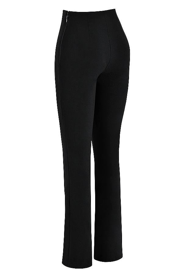 Laurel Black High Waisted Trousers - luluinthesky