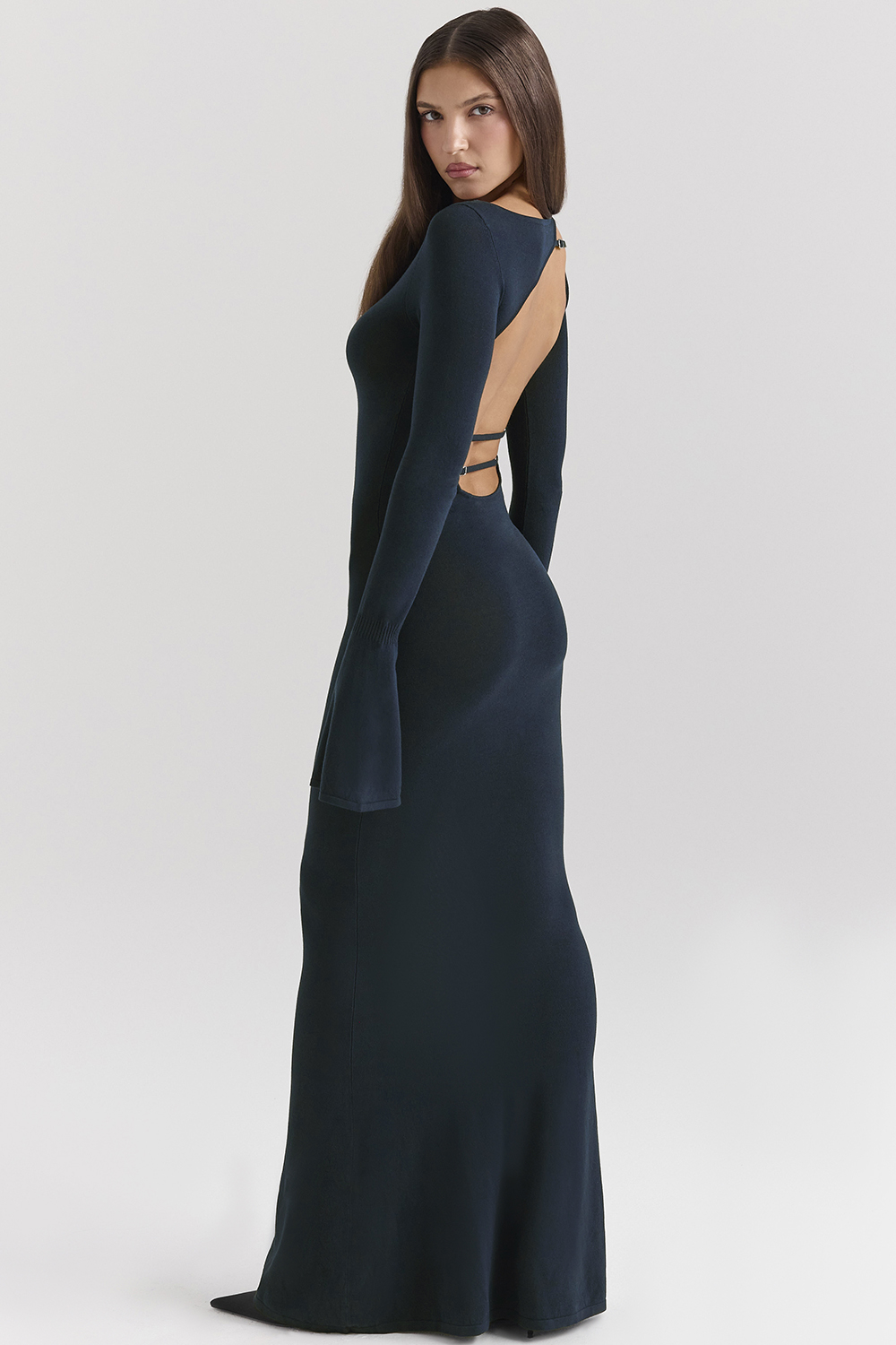 Christiane Midnight Blue Maxi Dress - luluinthesky
