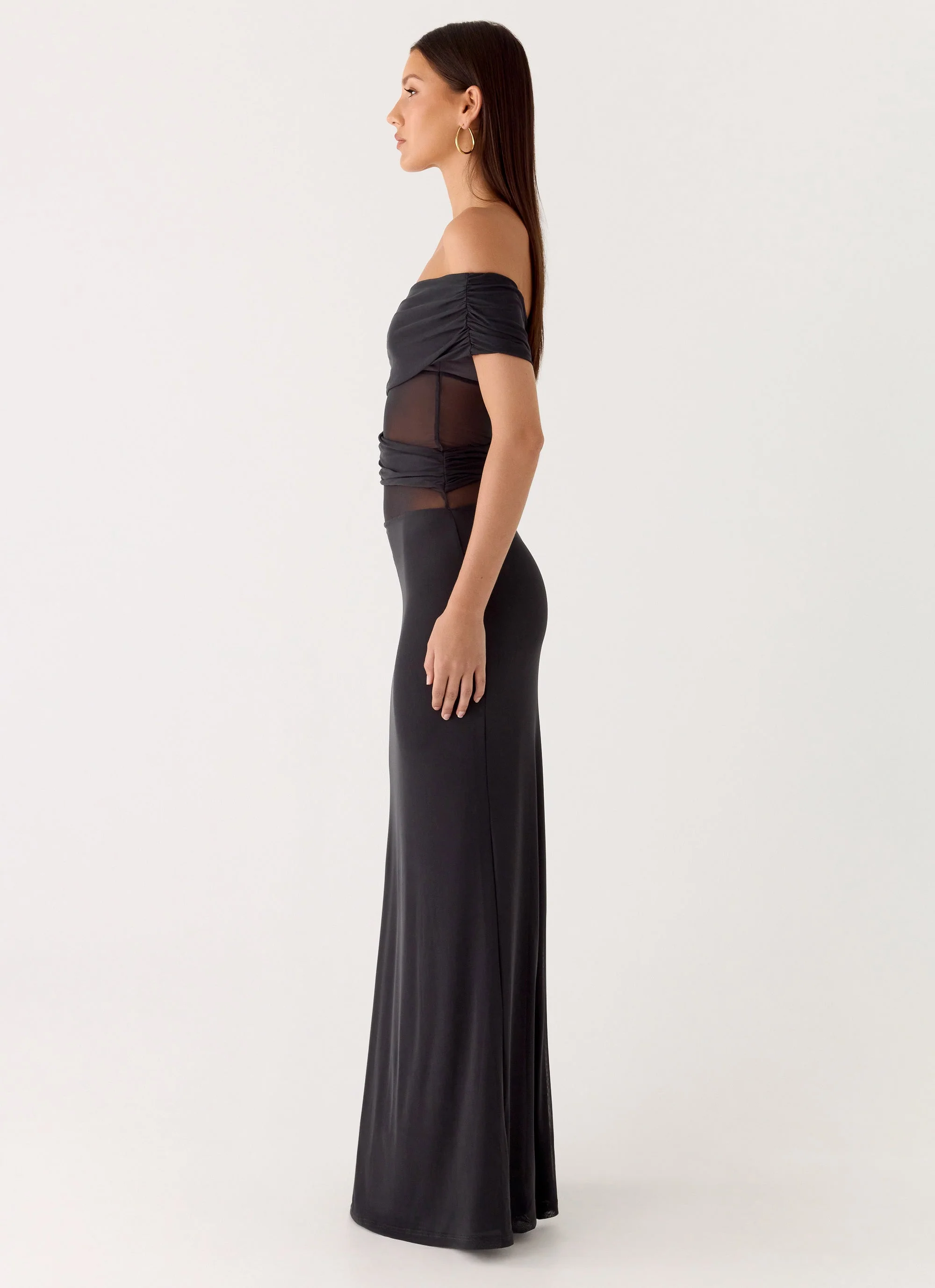 Lumi Maxi Dress - Dark Grey - luluinthesky
