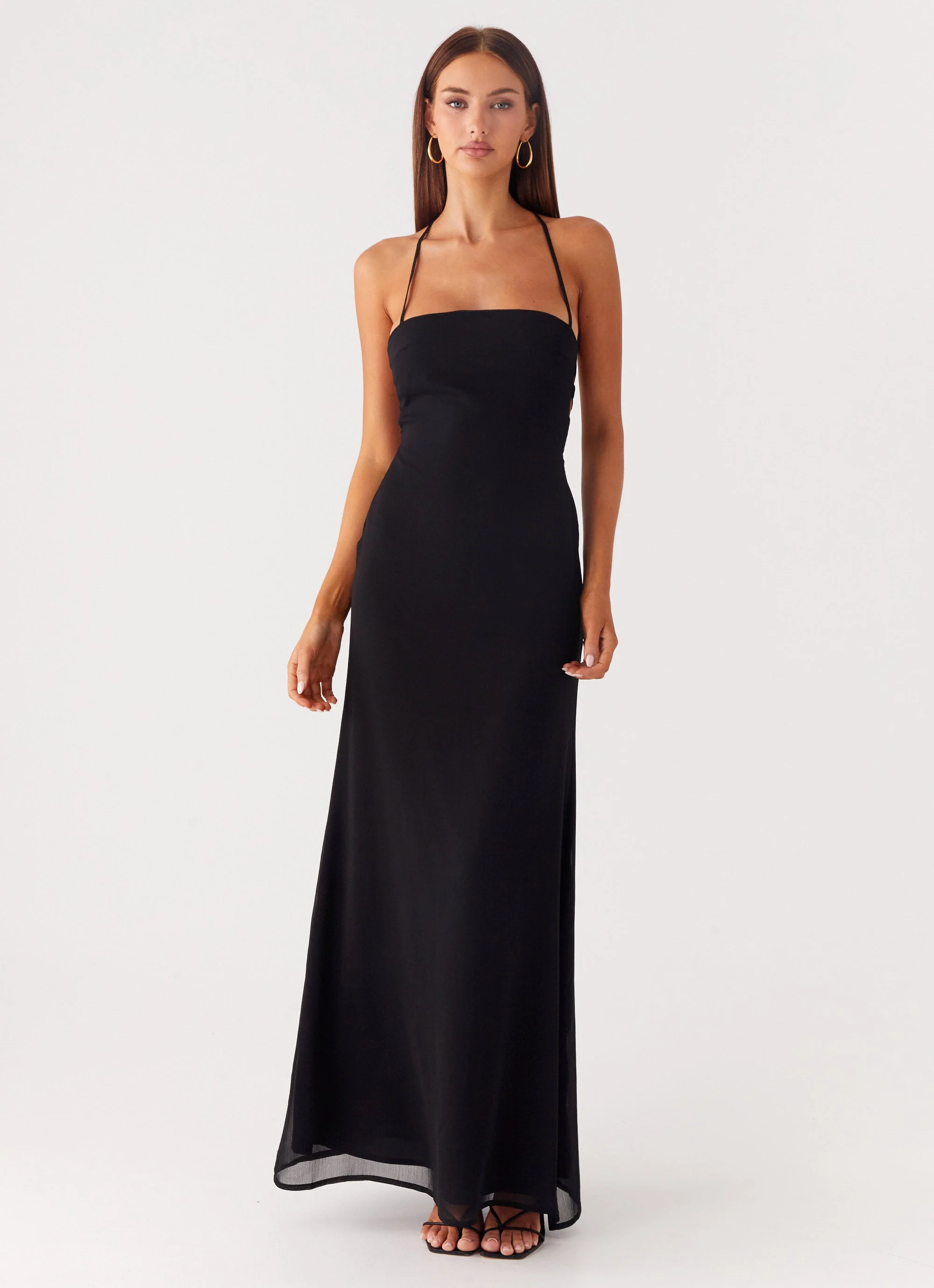 Peggy Maxi Dress - Black - luluinthesky