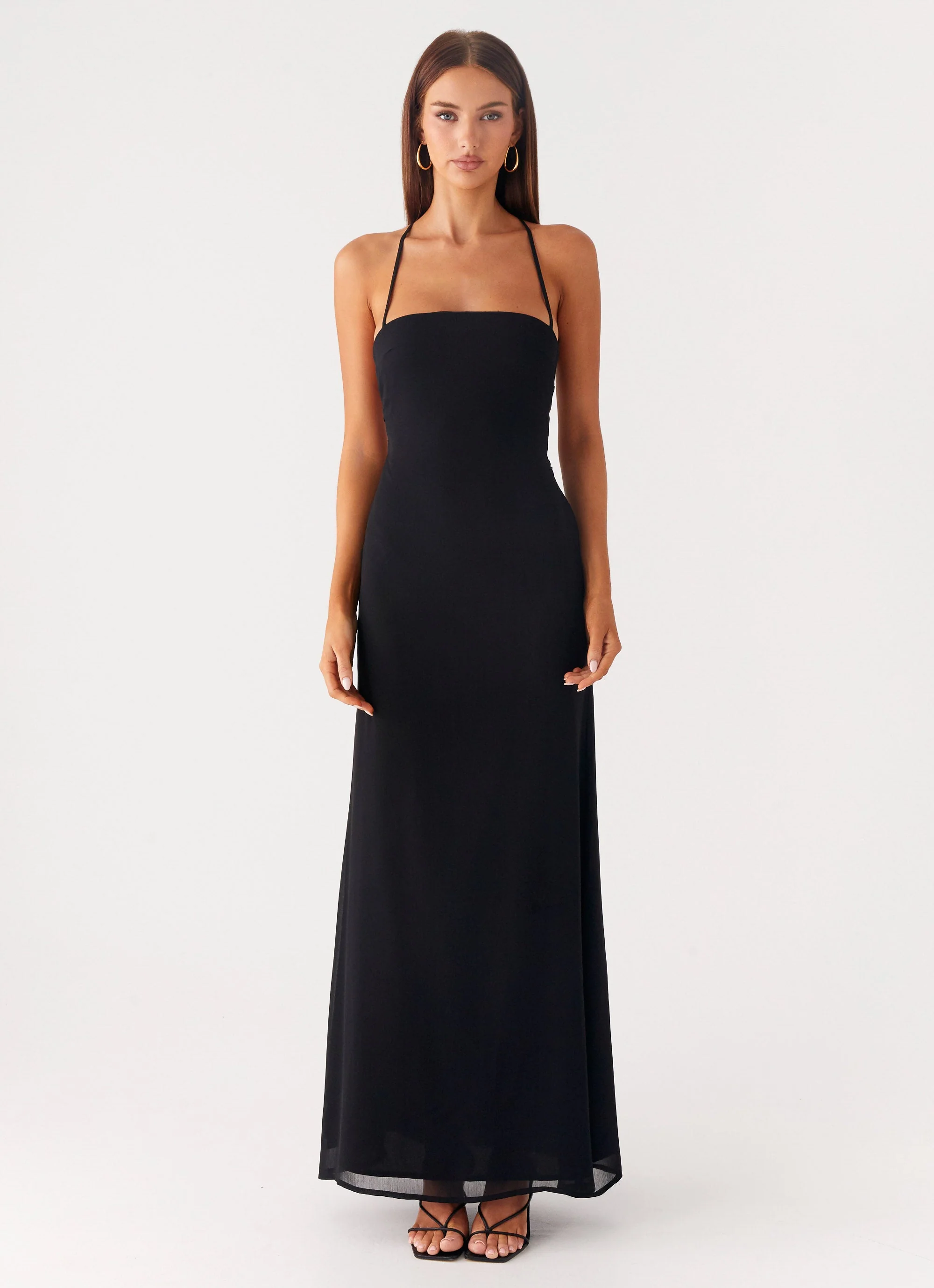 Peggy Maxi Dress - Black - luluinthesky