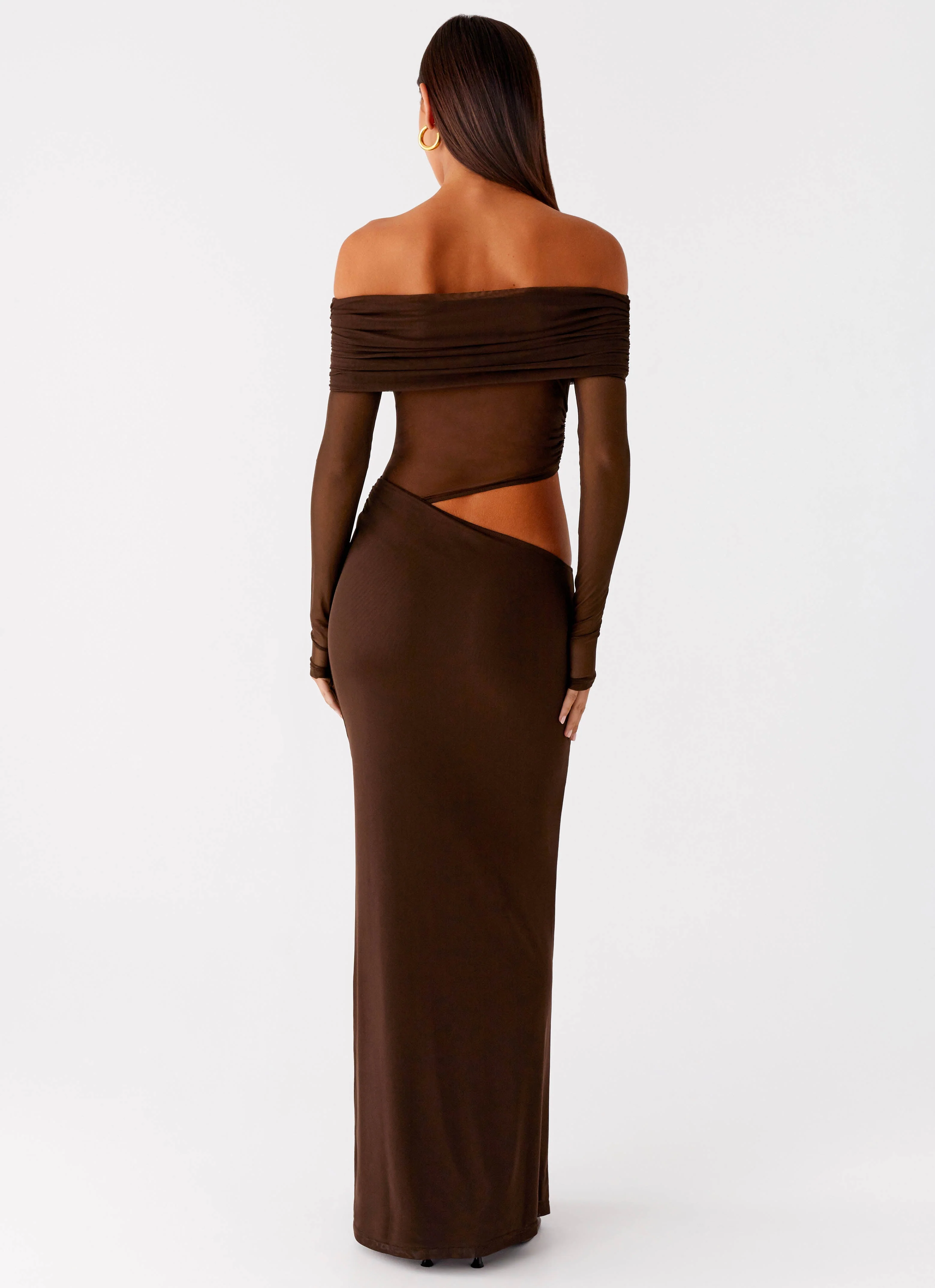 Emery Maxi Dress - Chocolate - luluinthesky