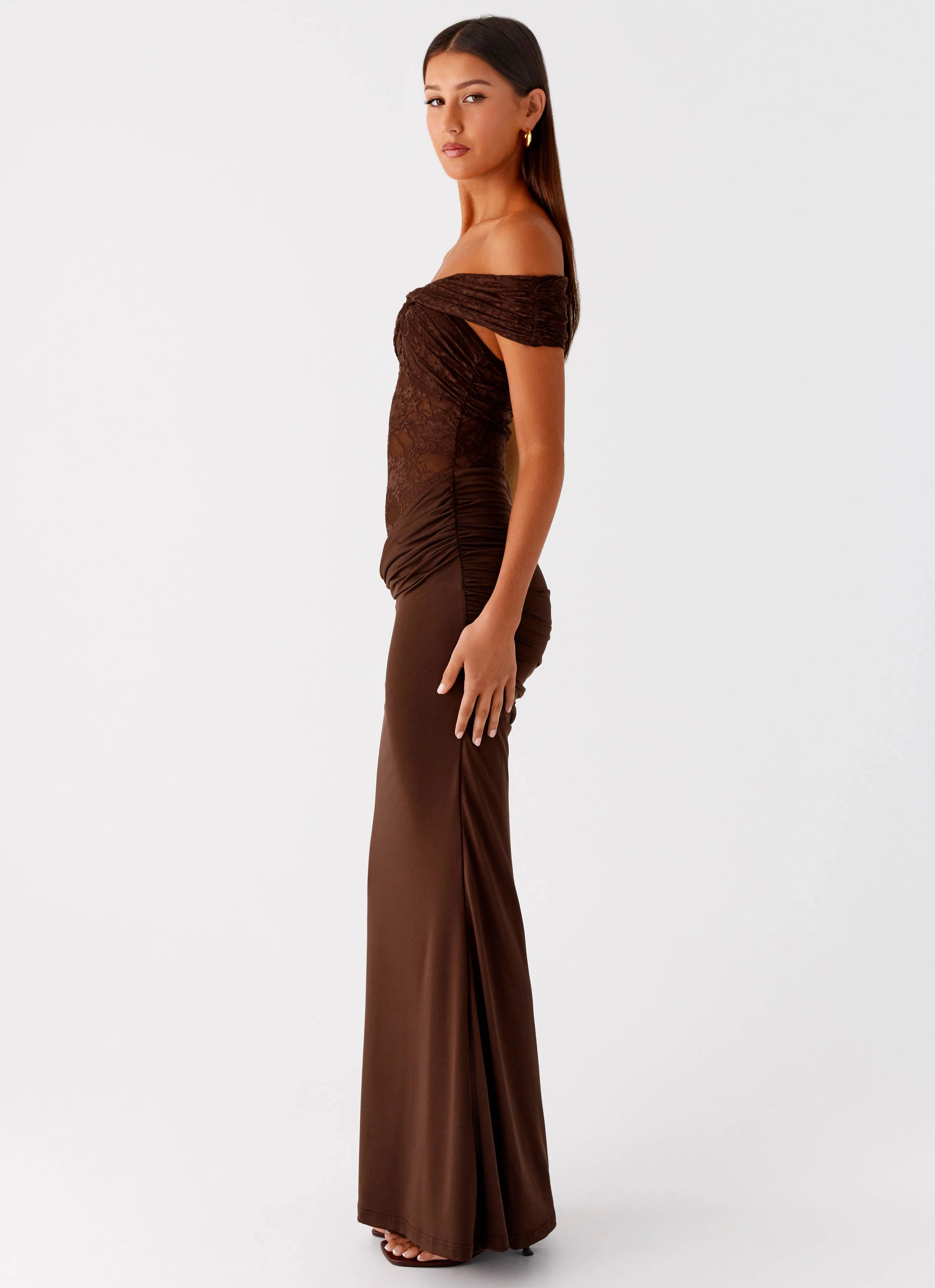 Either Way Maxi Dress - Chocolate - luluinthesky