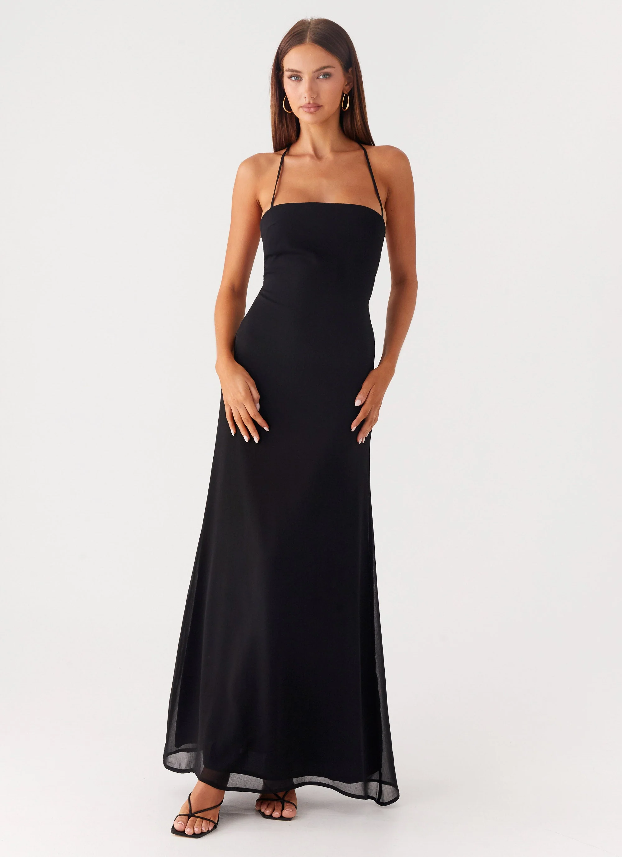 Peggy Maxi Dress - Black - luluinthesky