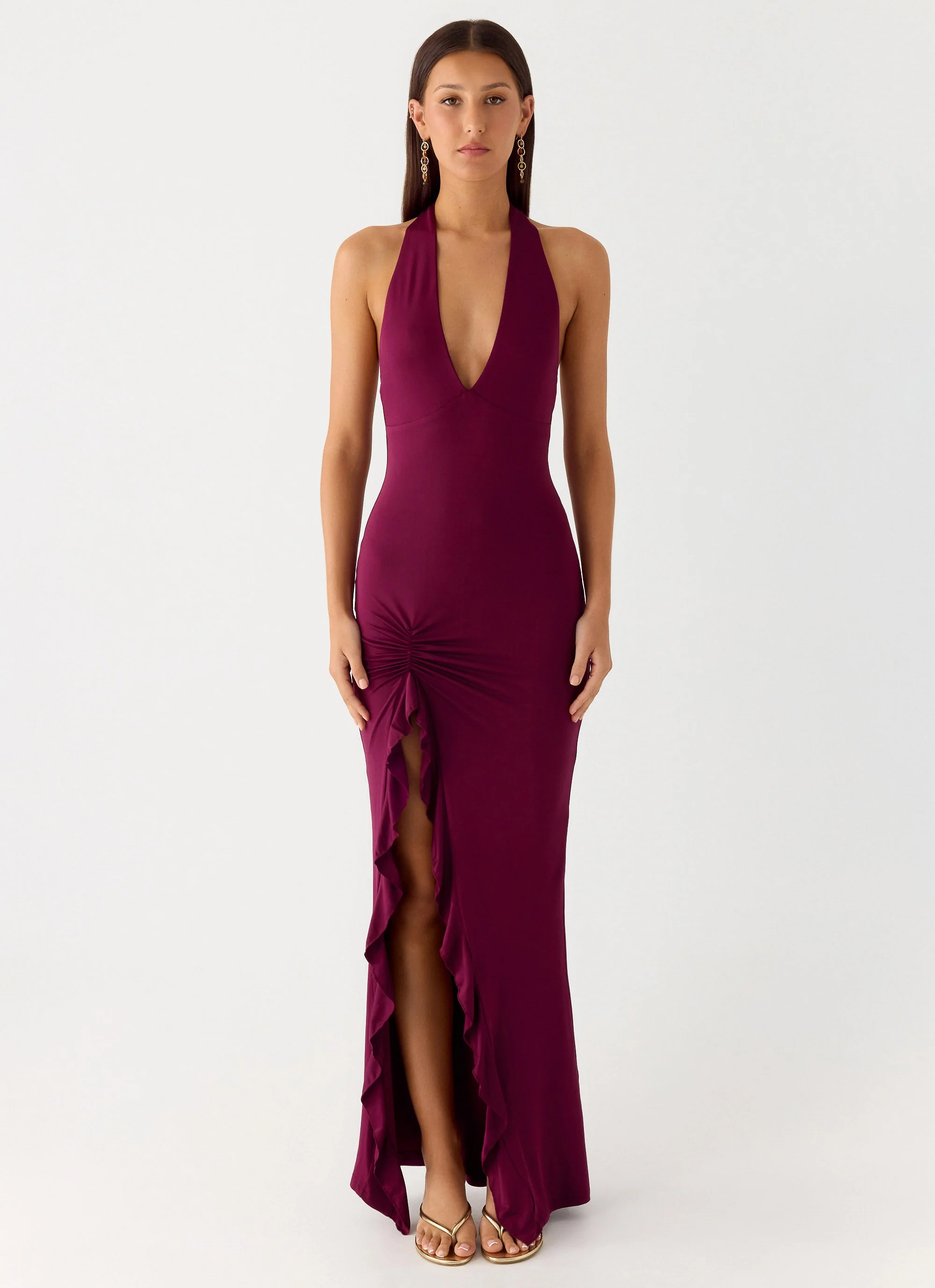 Charmed By You Maxi Dress - Plum - luluinthesky