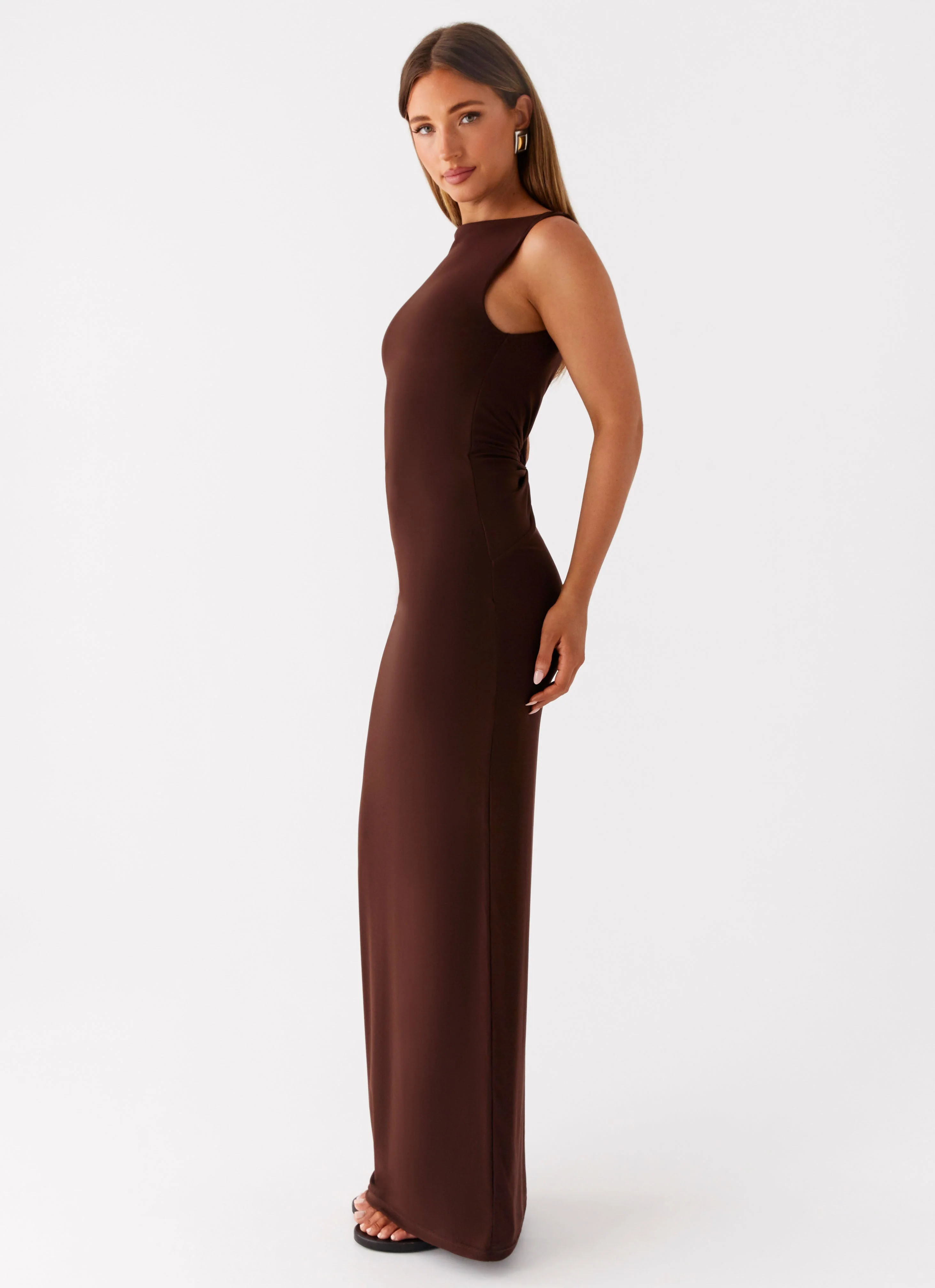 Earthbound Muse Maxi Dress - Chocolate - luluinthesky