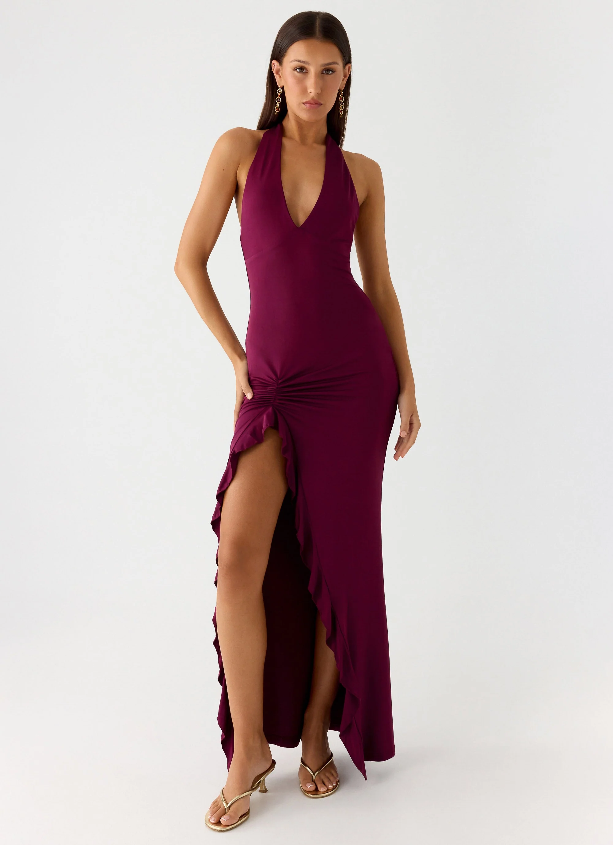 Charmed By You Maxi Dress - Plum - luluinthesky