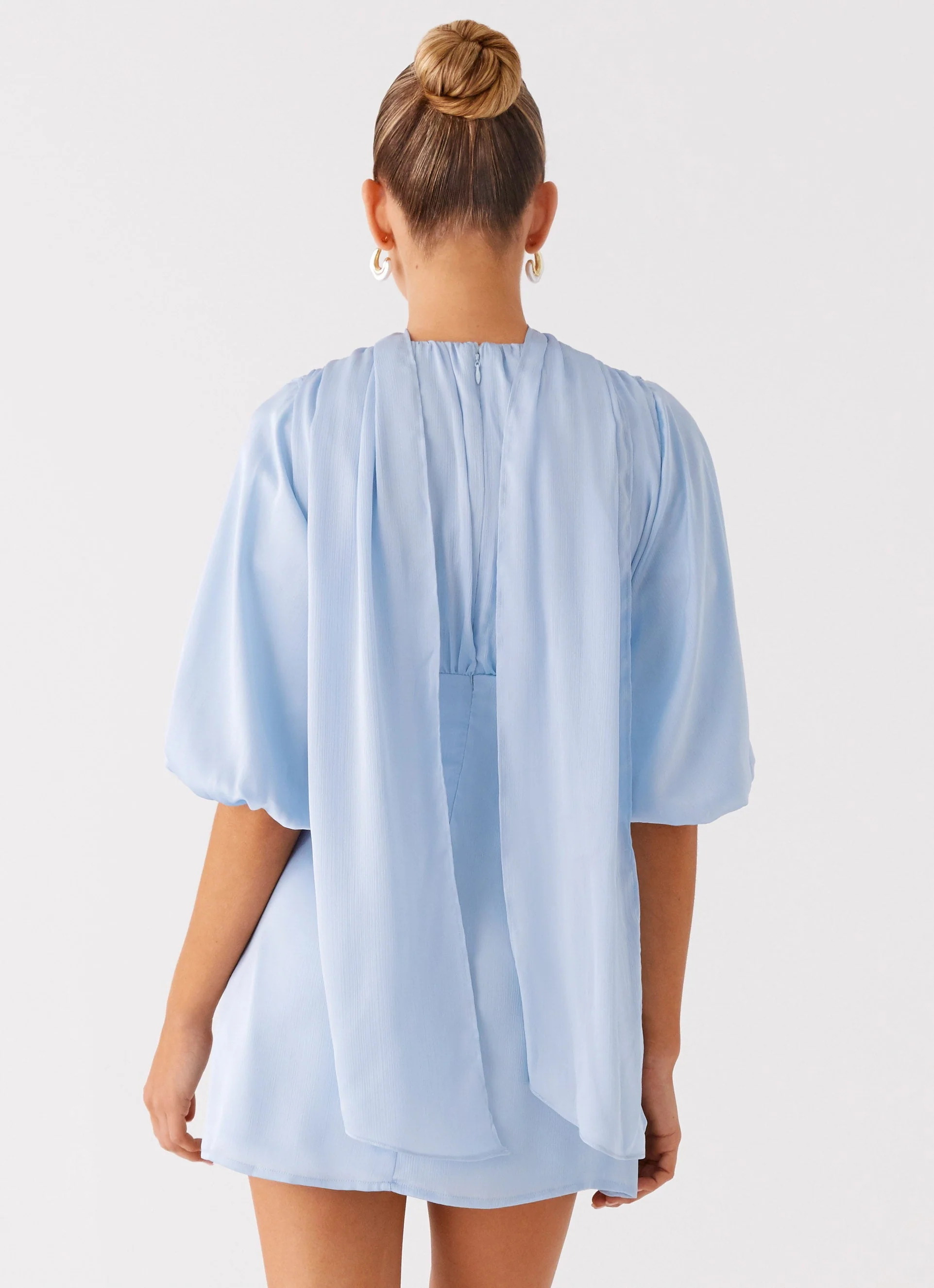 Mary Mini Dress - Blue - luluinthesky