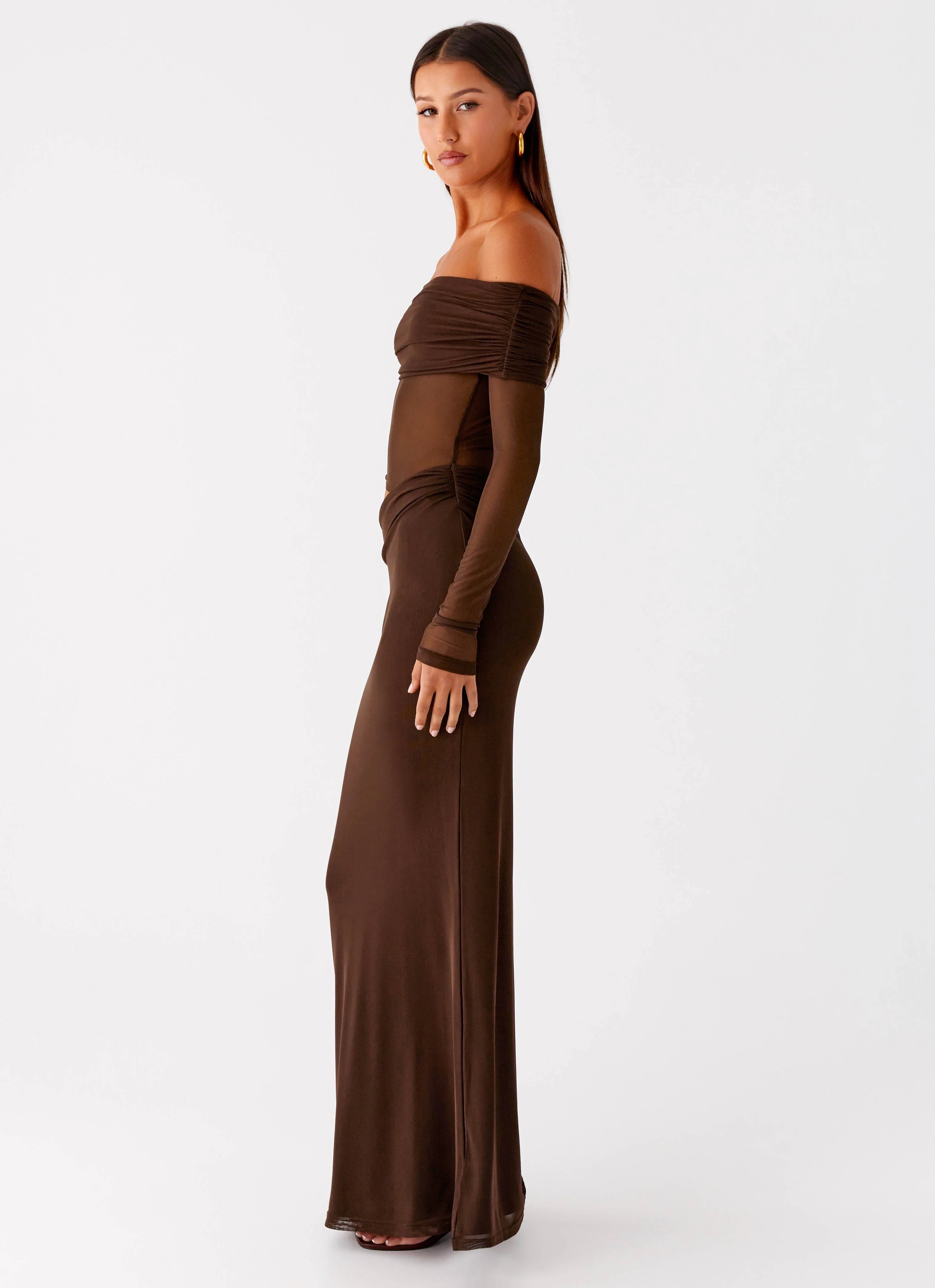 Emery Maxi Dress - Chocolate - luluinthesky