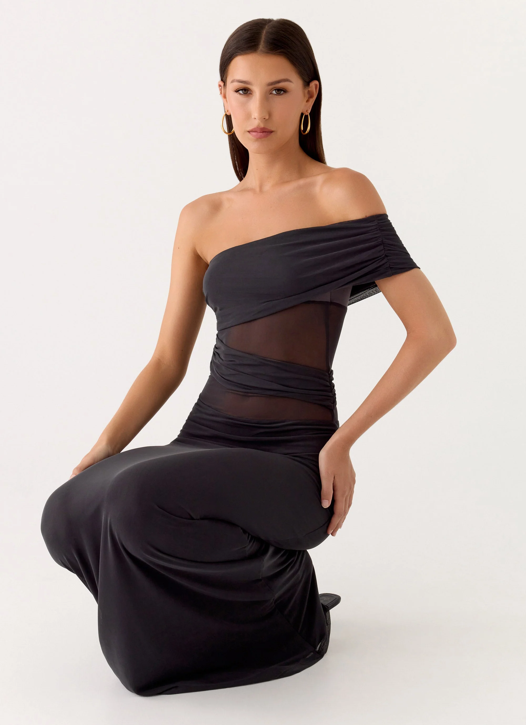 Lumi Maxi Dress - Dark Grey - luluinthesky