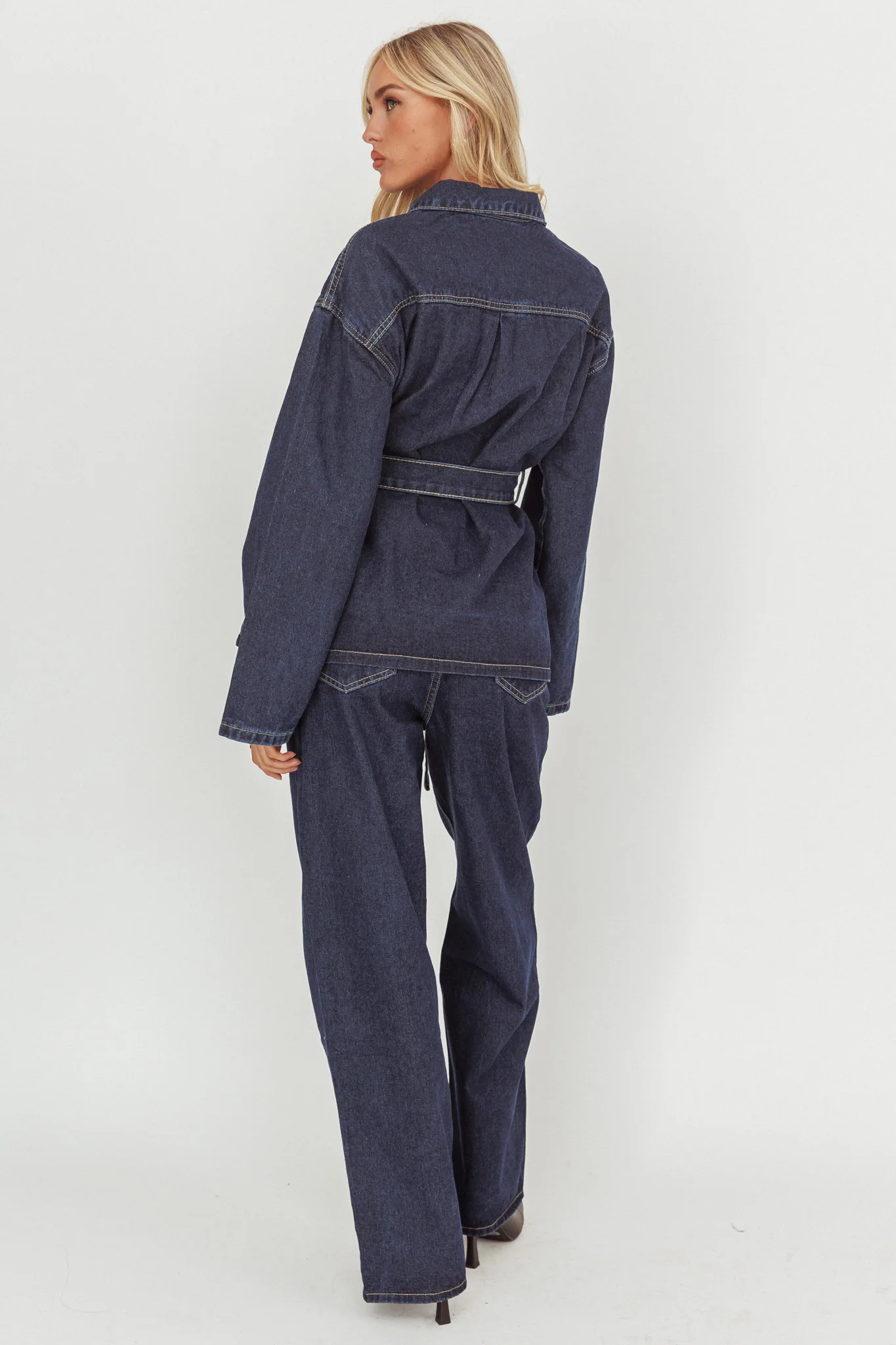 Belisse Straight Leg Pants Denim Blue - luluinthesky