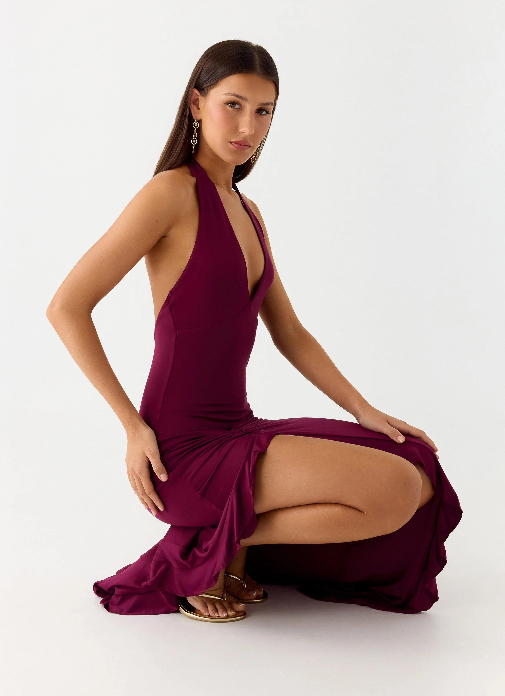 Charmed By You Maxi Dress - Plum - luluinthesky