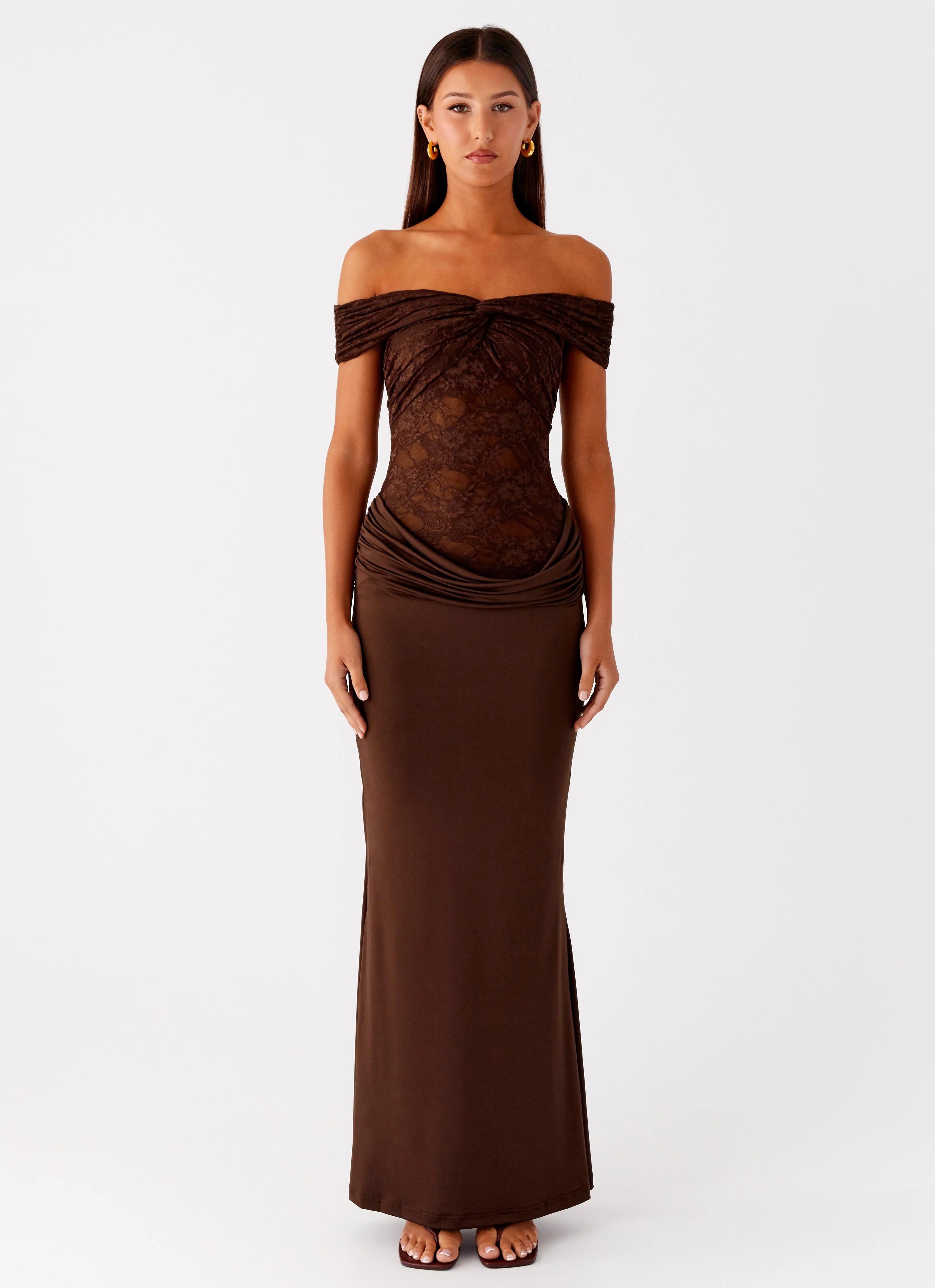 Either Way Maxi Dress - Chocolate - luluinthesky