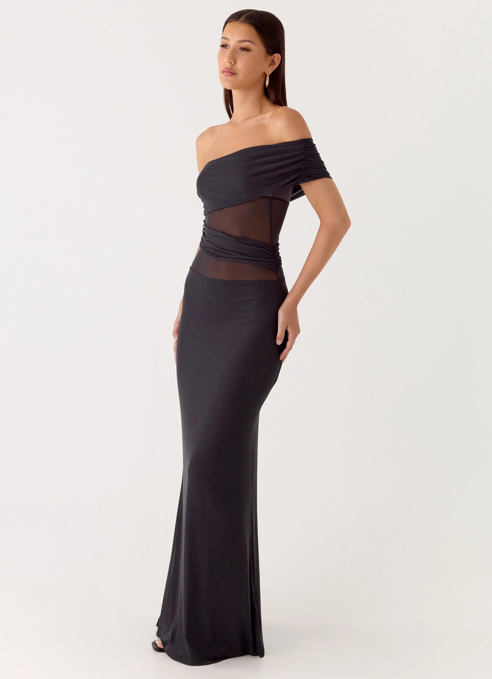 Lumi Maxi Dress - Dark Grey - luluinthesky