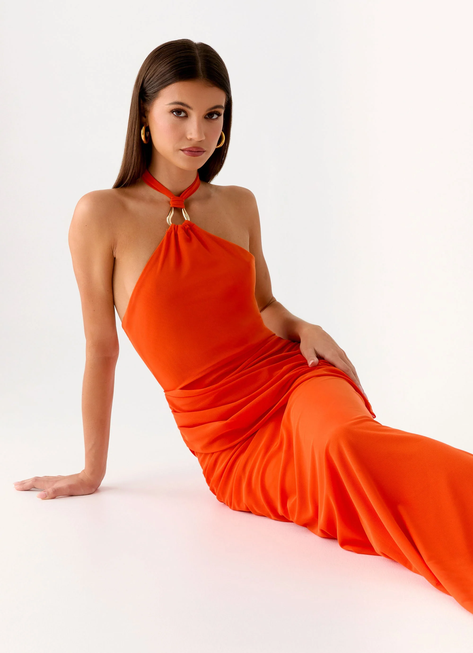 Henrietta Maxi Dress - Orange - luluinthesky