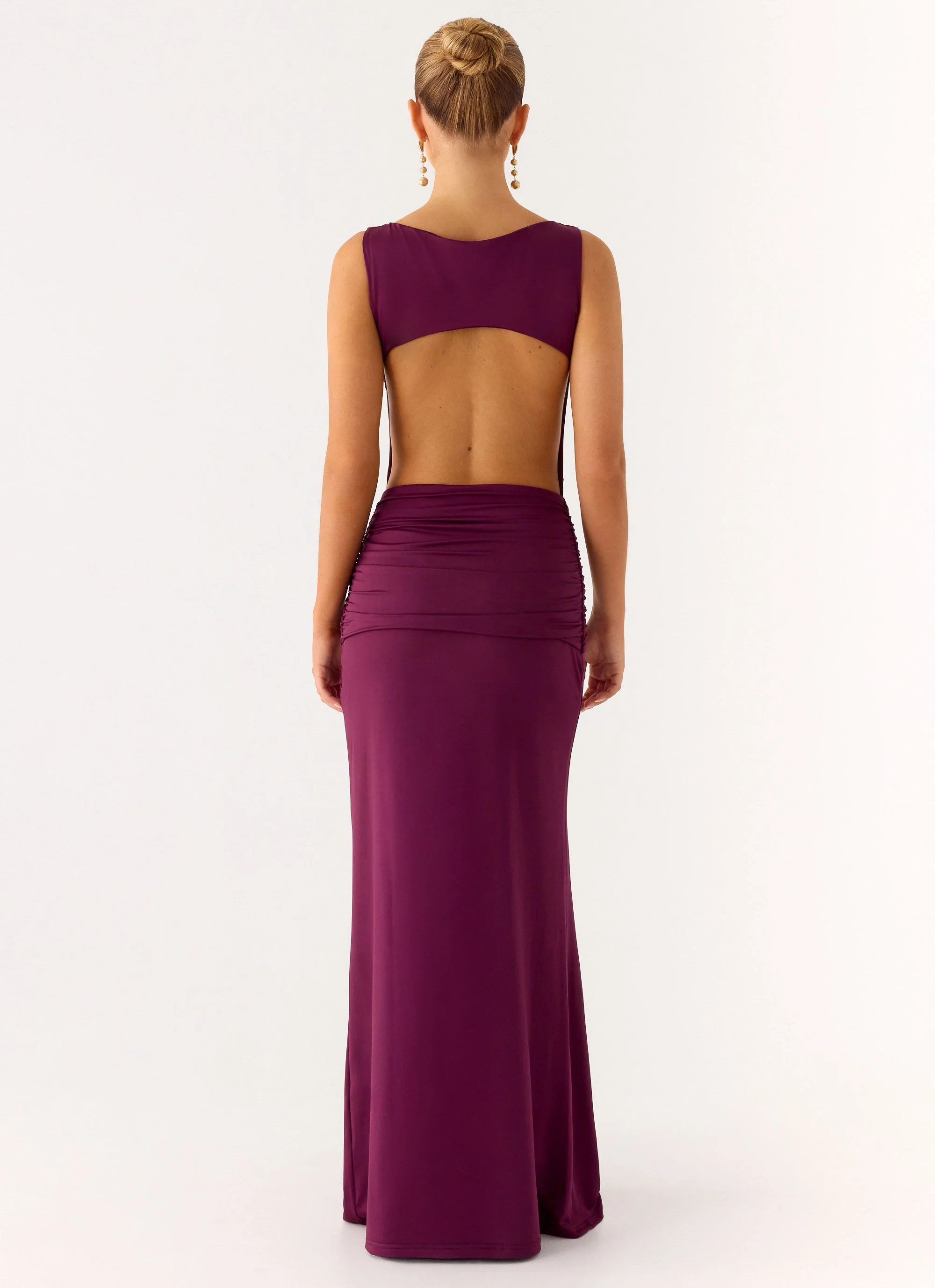 Fault Line Maxi Dress - Plum - luluinthesky
