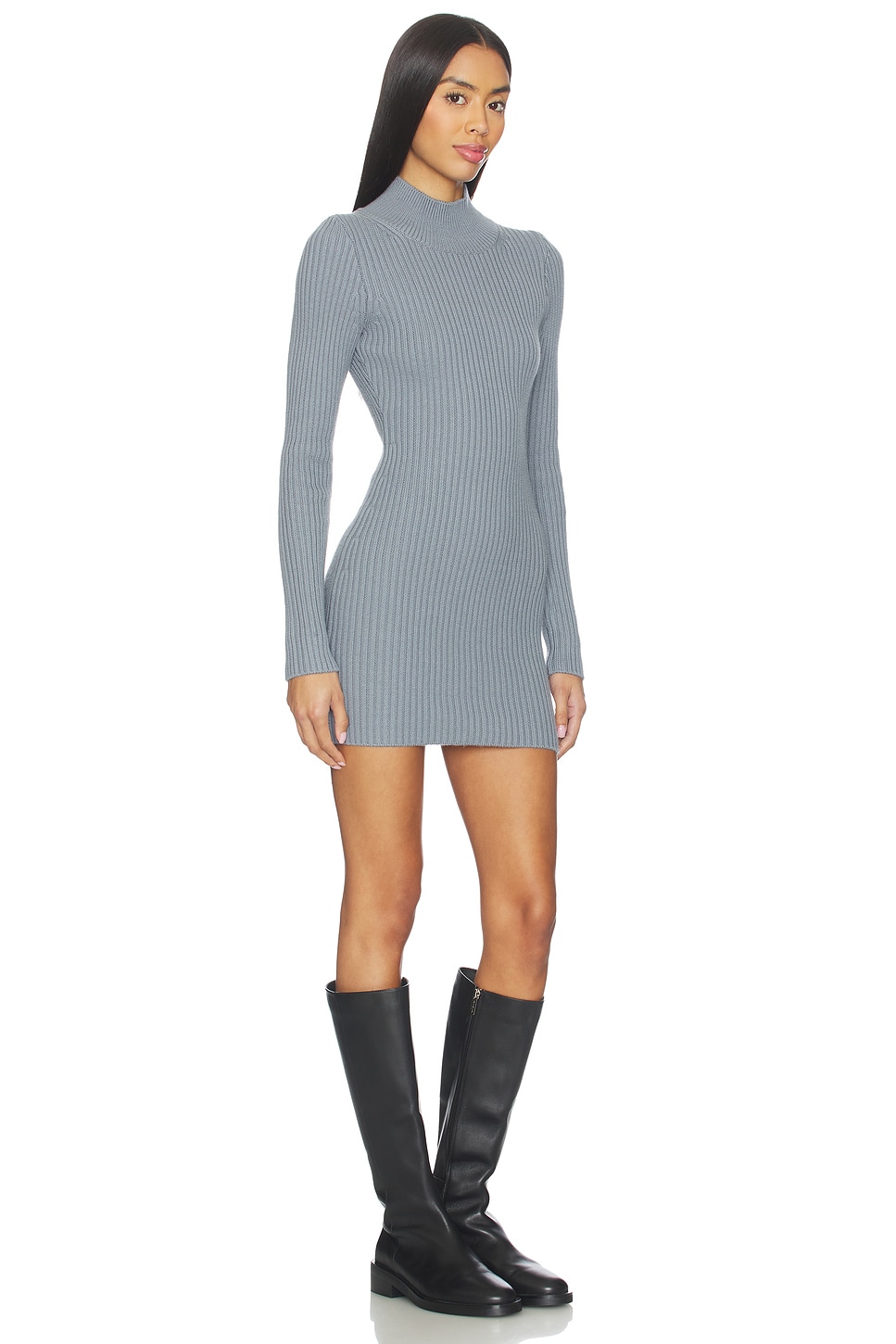 Noha Mock Neck Mini Dress - luluinthesky