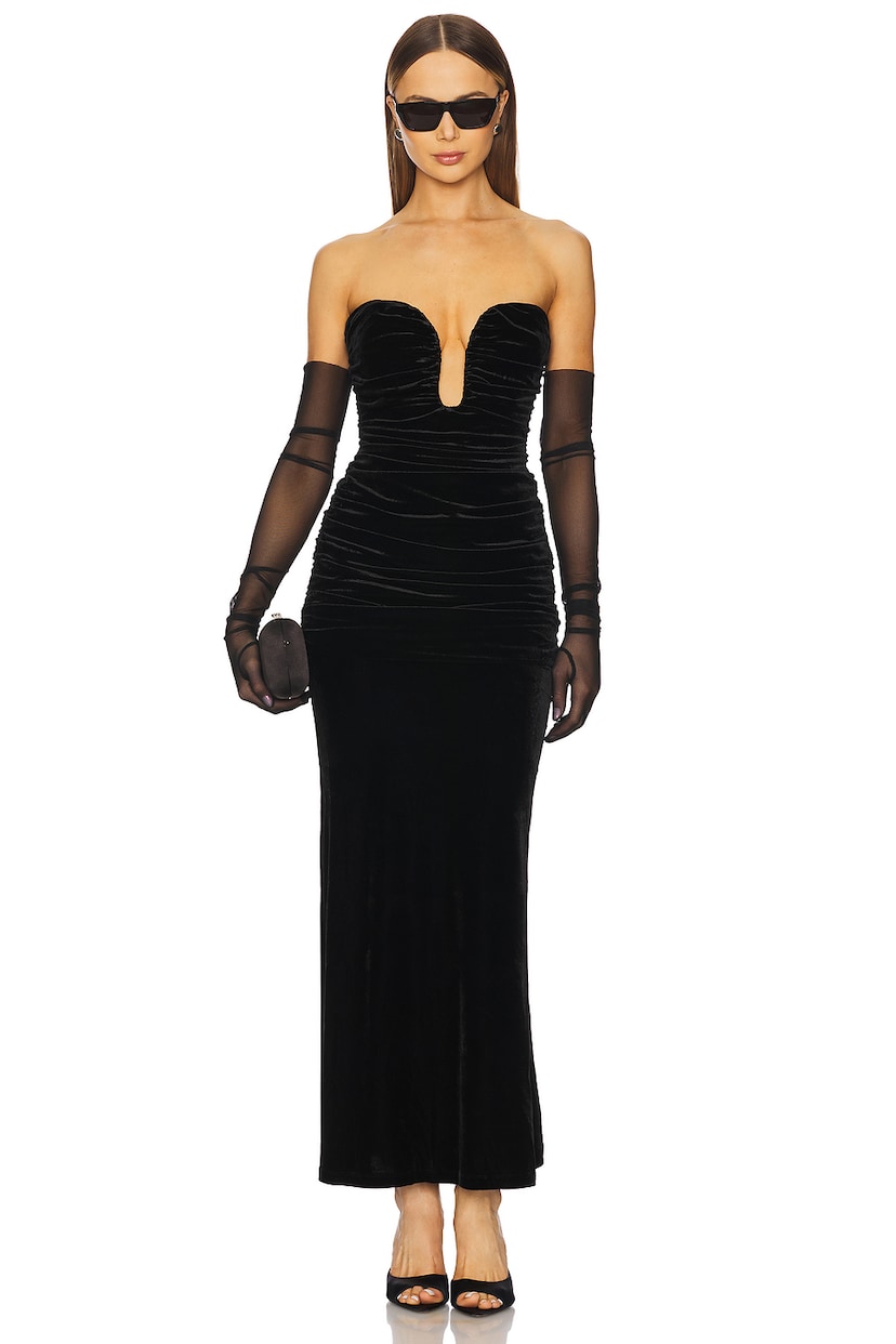 Elvira Velvet Maxi Dress - luluinthesky