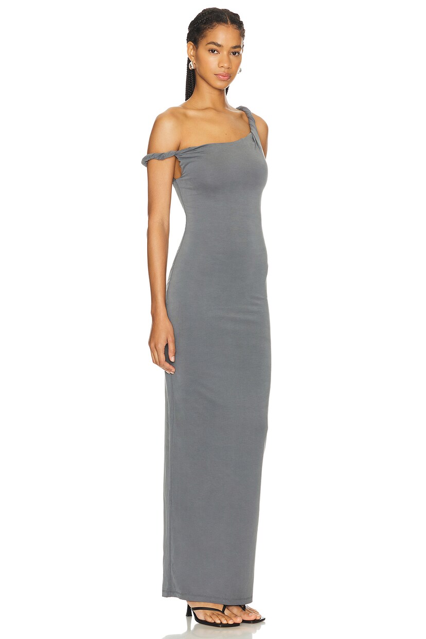 Twist Shoulder Maxi Dress - luluinthesky