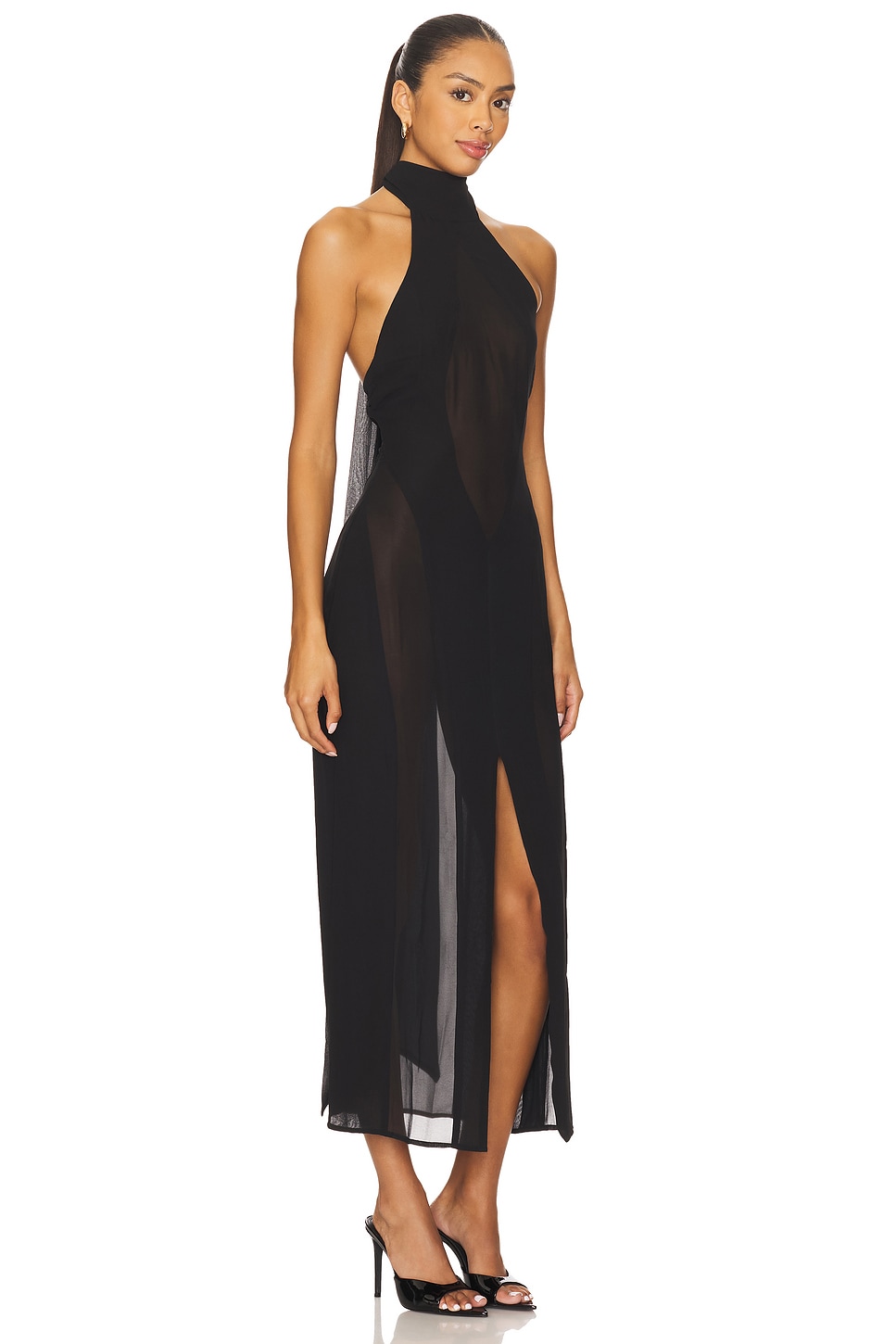 Koemi Sheer Panel Dress - luluinthesky