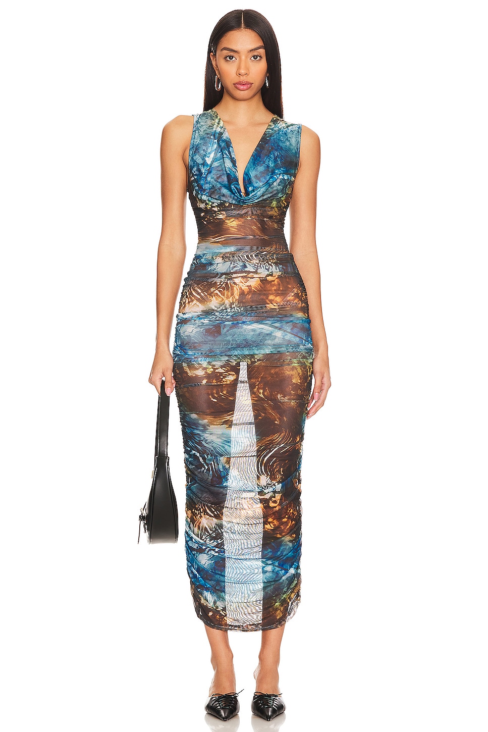 Delara Ruched Dress - luluinthesky